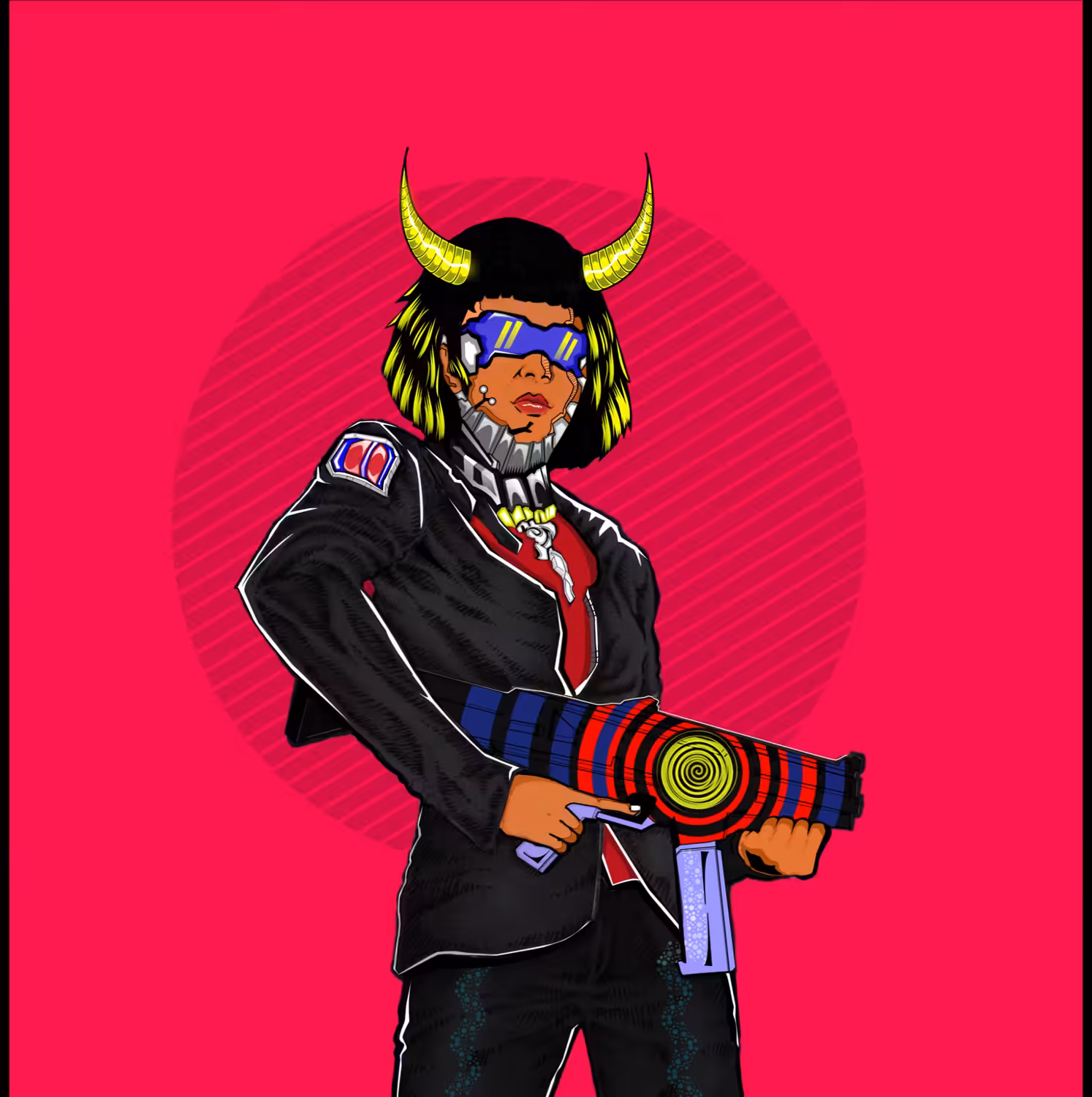 Future Soldier Girl With Dragon Horn