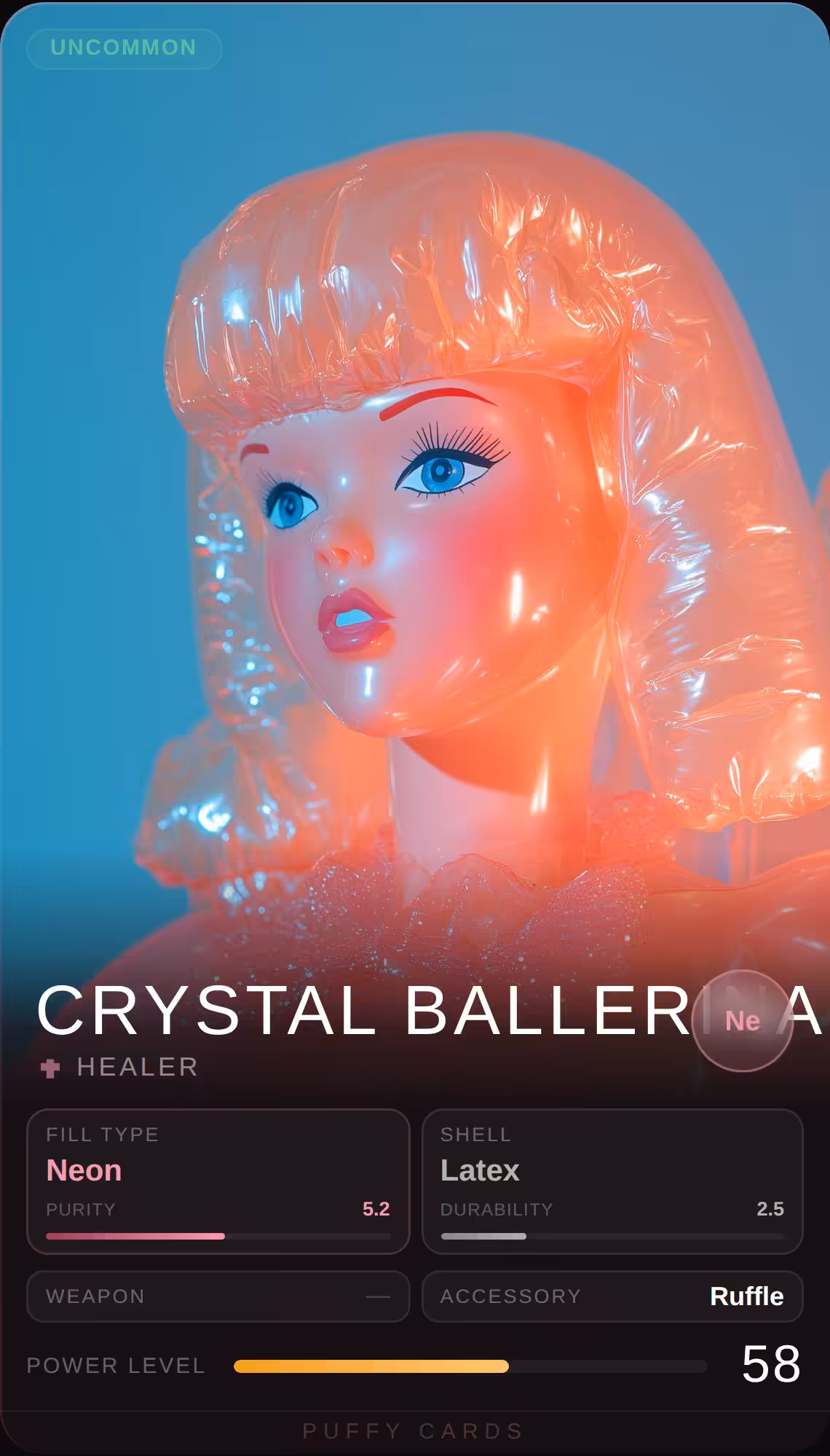 Puffy Cards: Crystal Ballerina