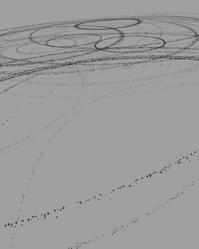 circle drops - 'the passenger' sketches #140