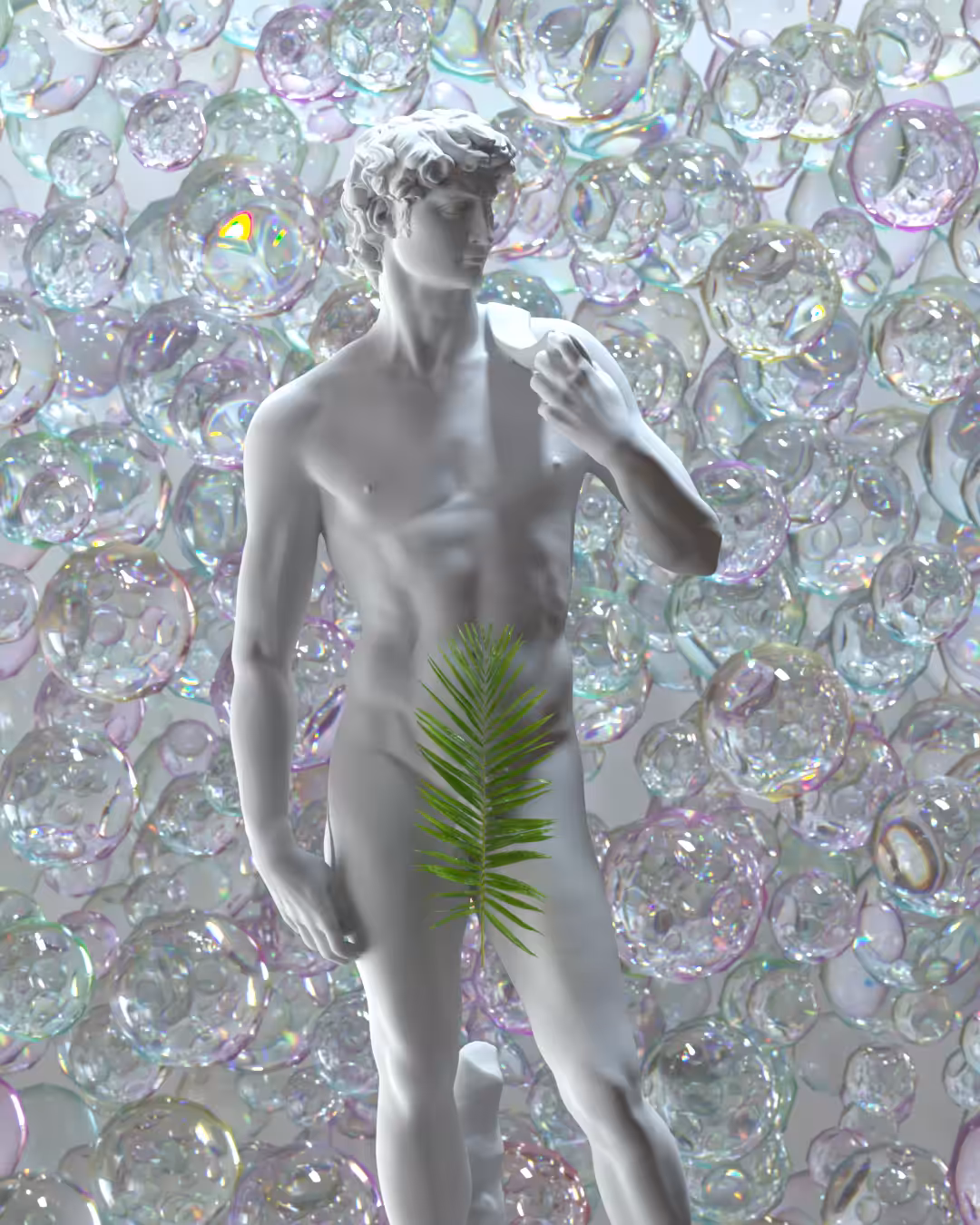 DAVID AND HIS BUBBLES