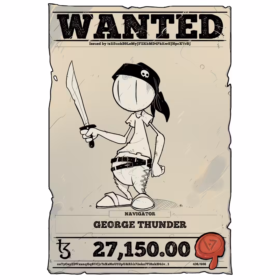 GEORGE THUNDER | TEZOS PIRATE 436/666