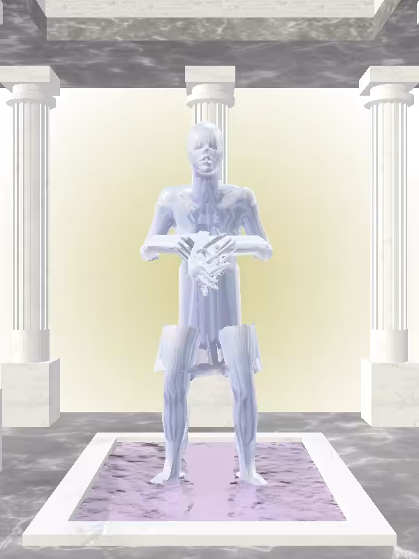 HeavenComputer: The Old Melted Blue Woman #6960