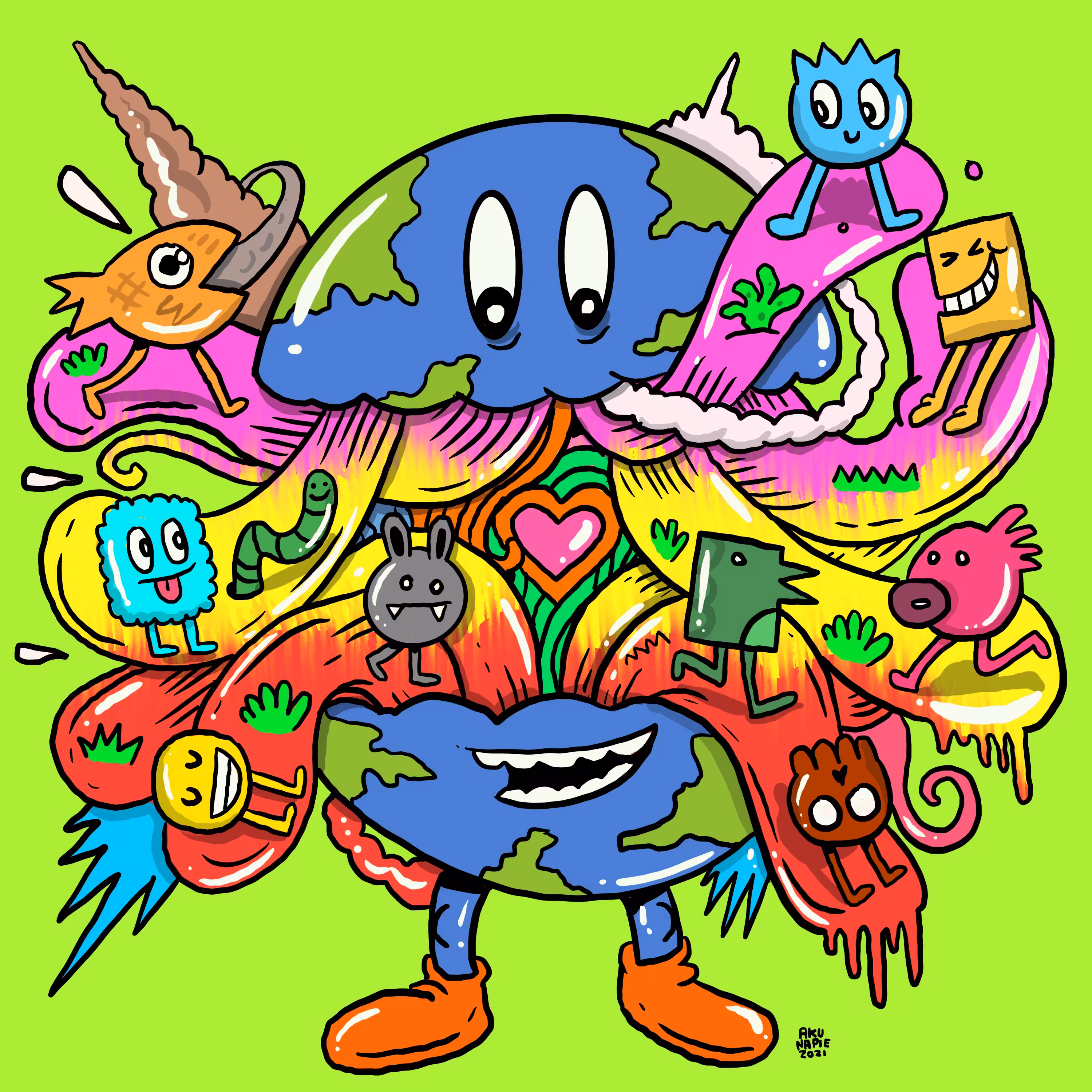 Doodle Globe