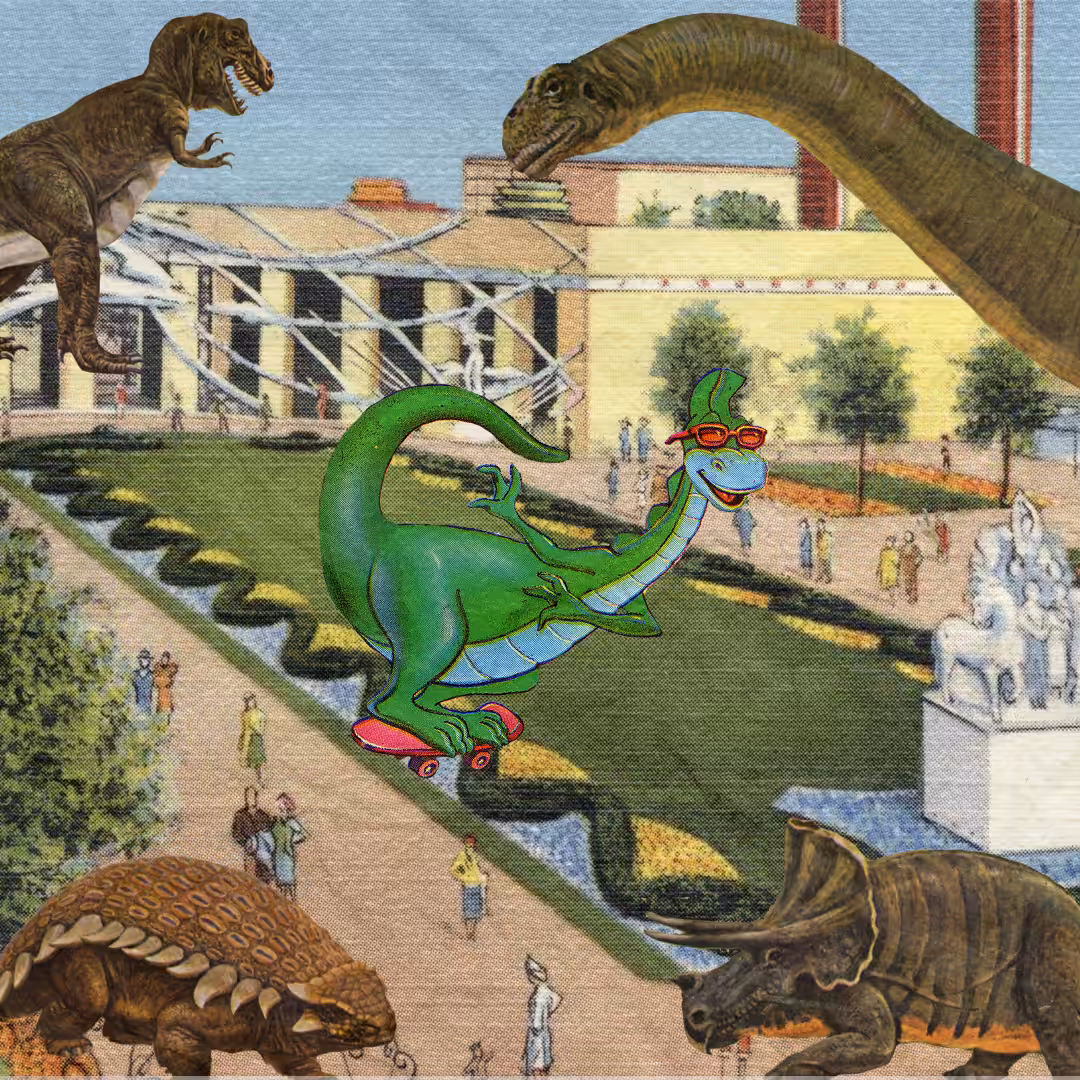 Collage Punk #9 - Cool Dino