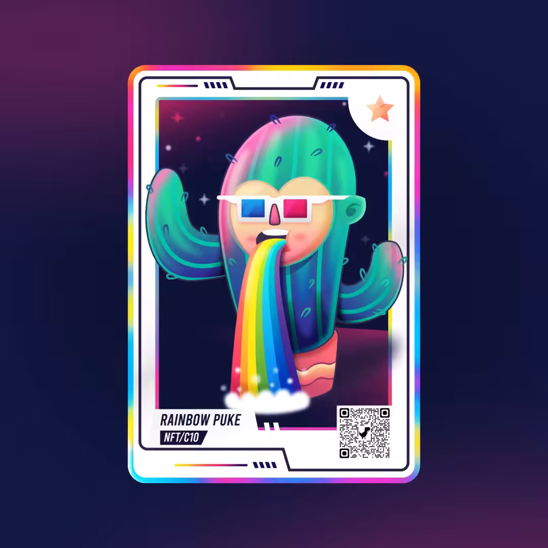 Rainbow Puke Cactus #10