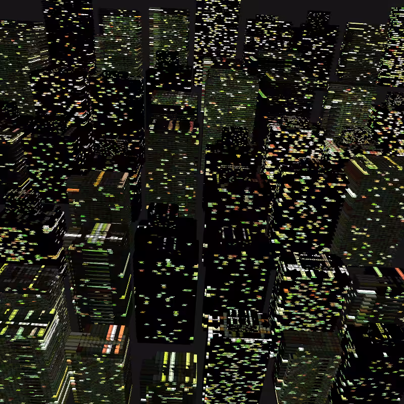 Night city glow #10