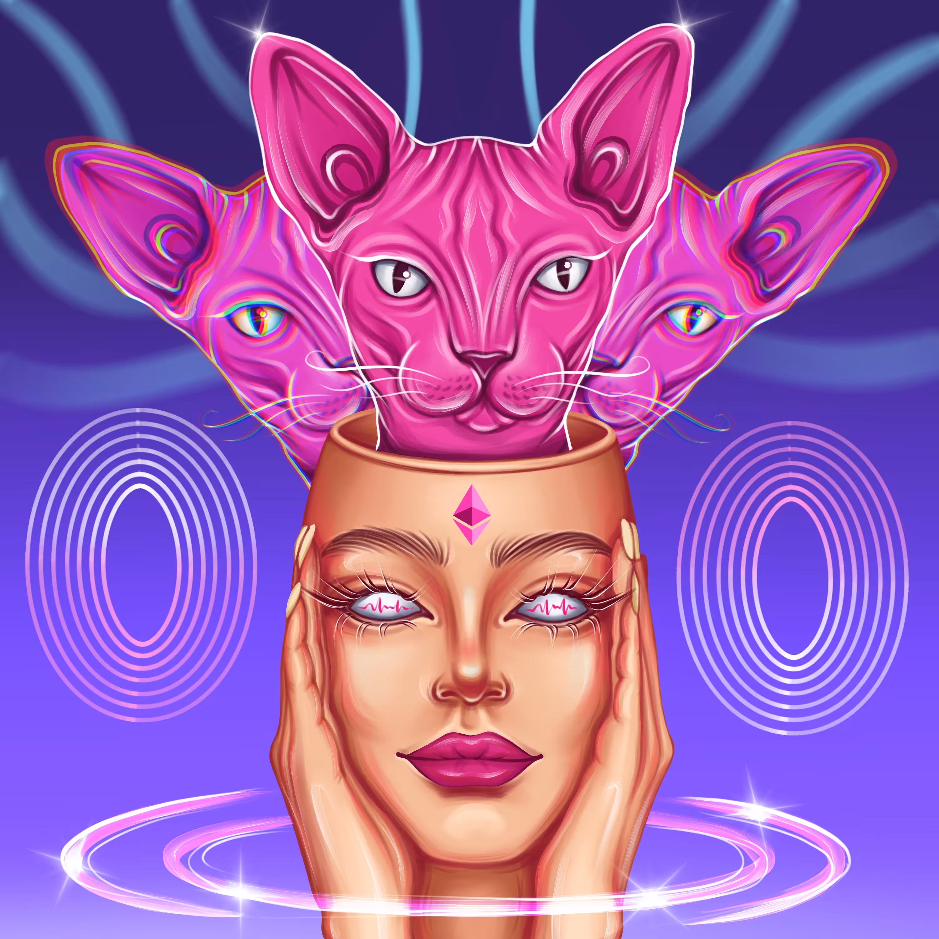 Dreams are magic: Cats girl