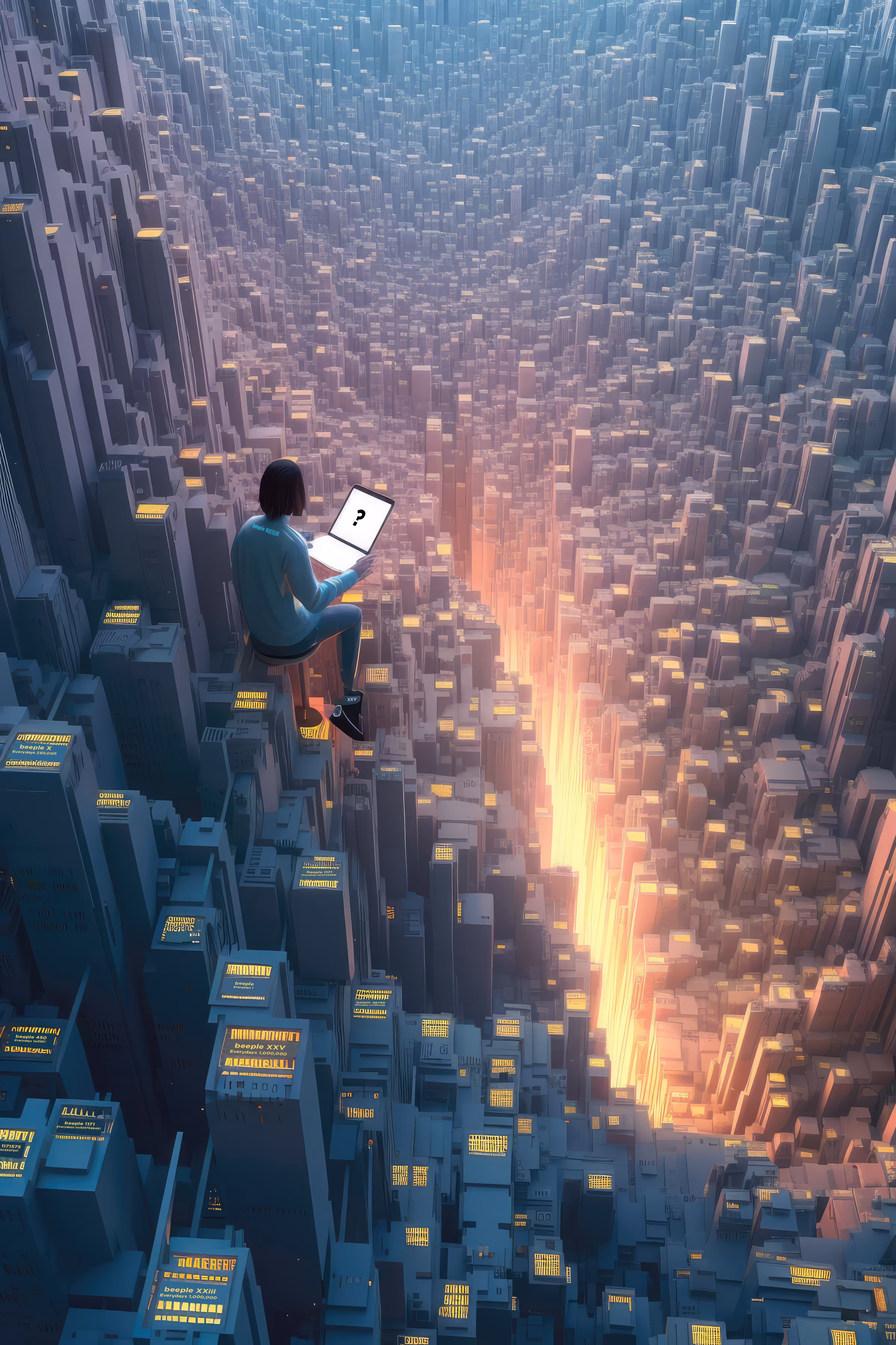 Beeple XXV: The Millionth Day: Beeple // Everydays: When Everydays fill the Grand Canyon