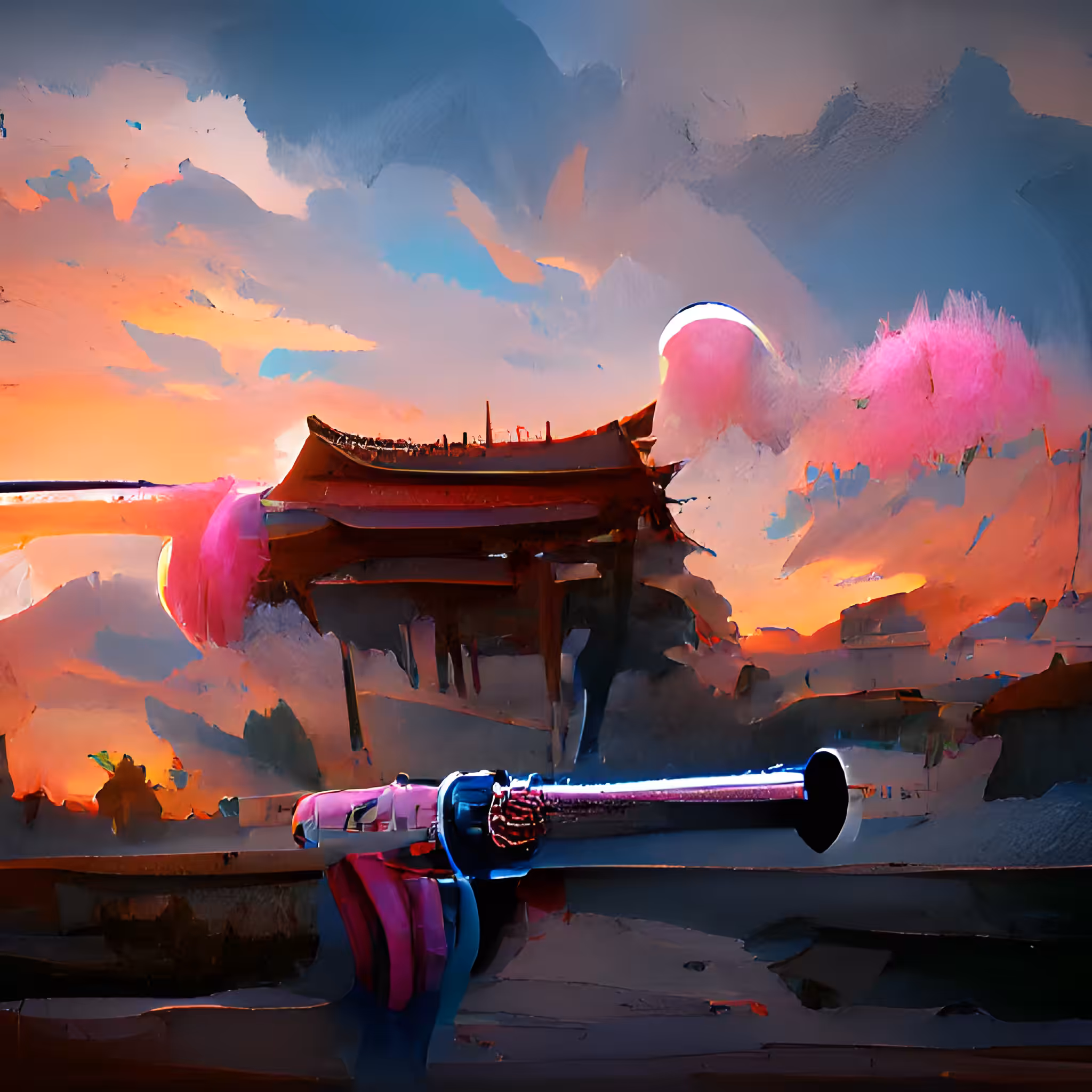 Cotton Candy Katana #09