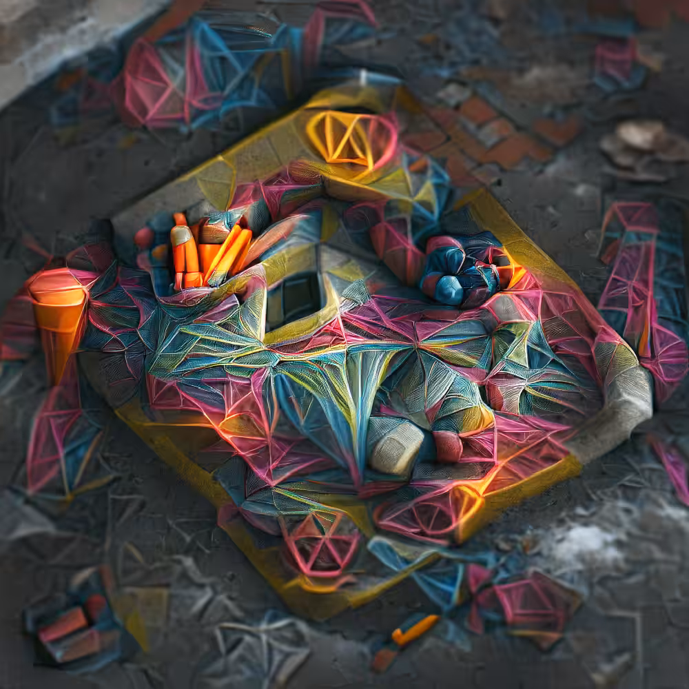 Geometric Chalk Art