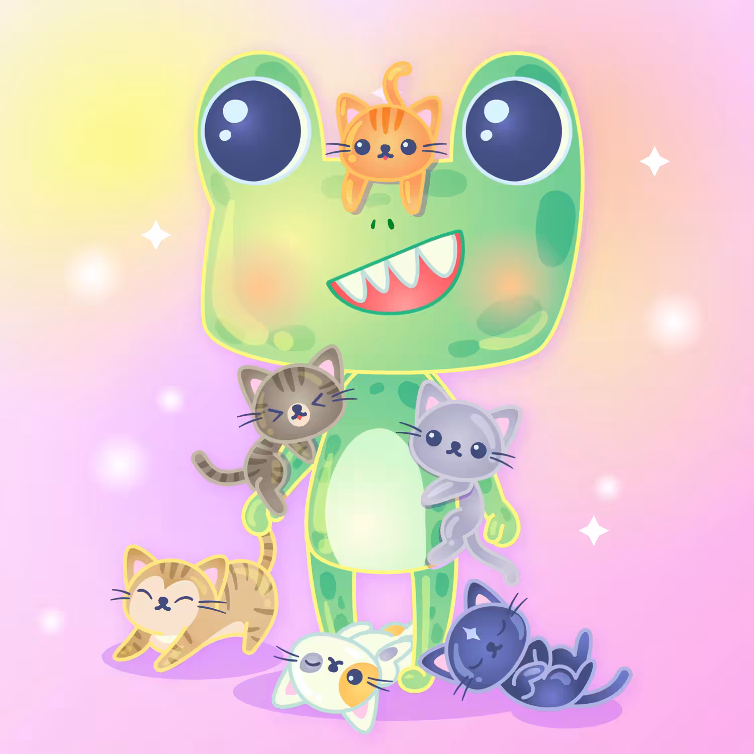Twinkly Monster Frogs #25