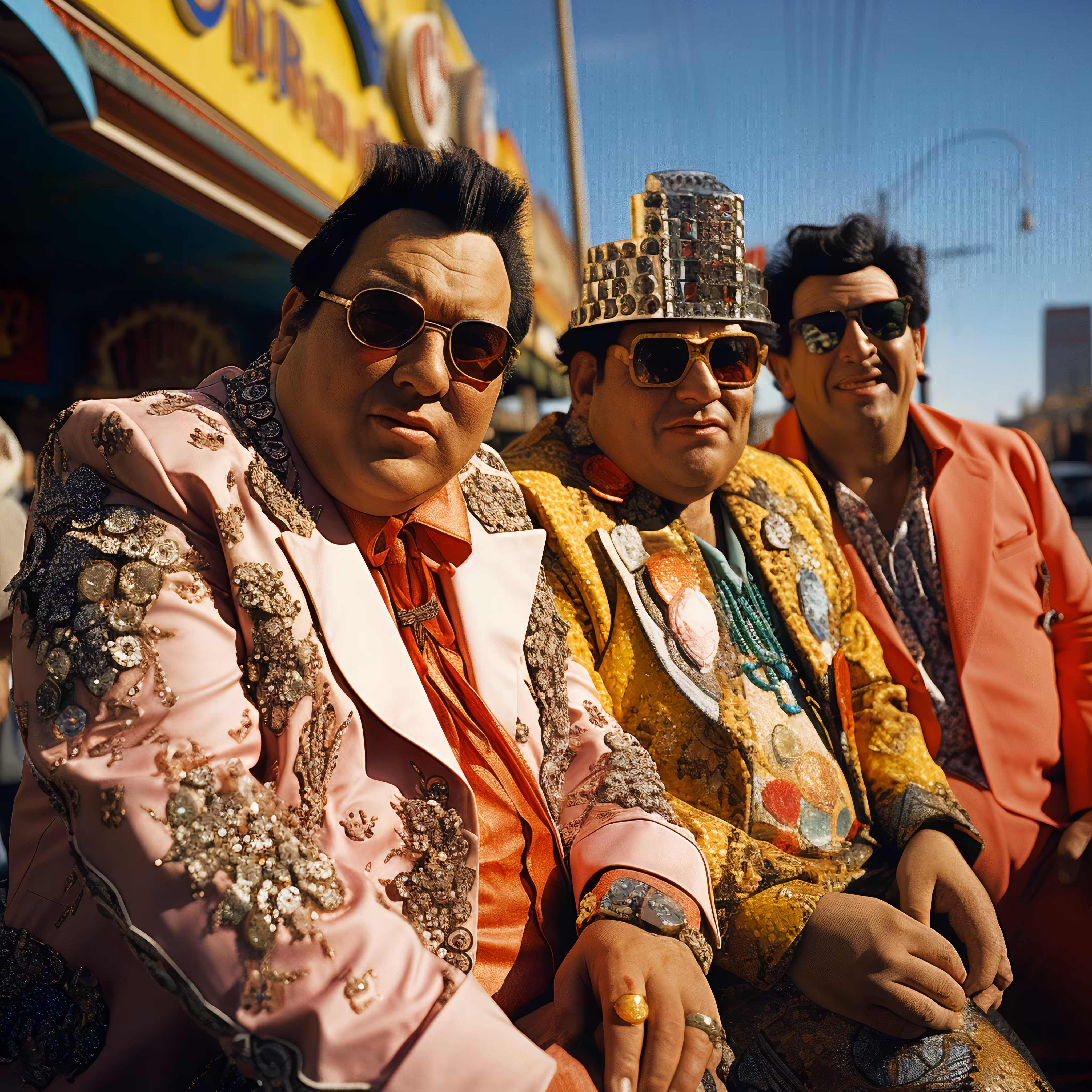 Big Elvis, Lil Elvis and Cowboy Elvis