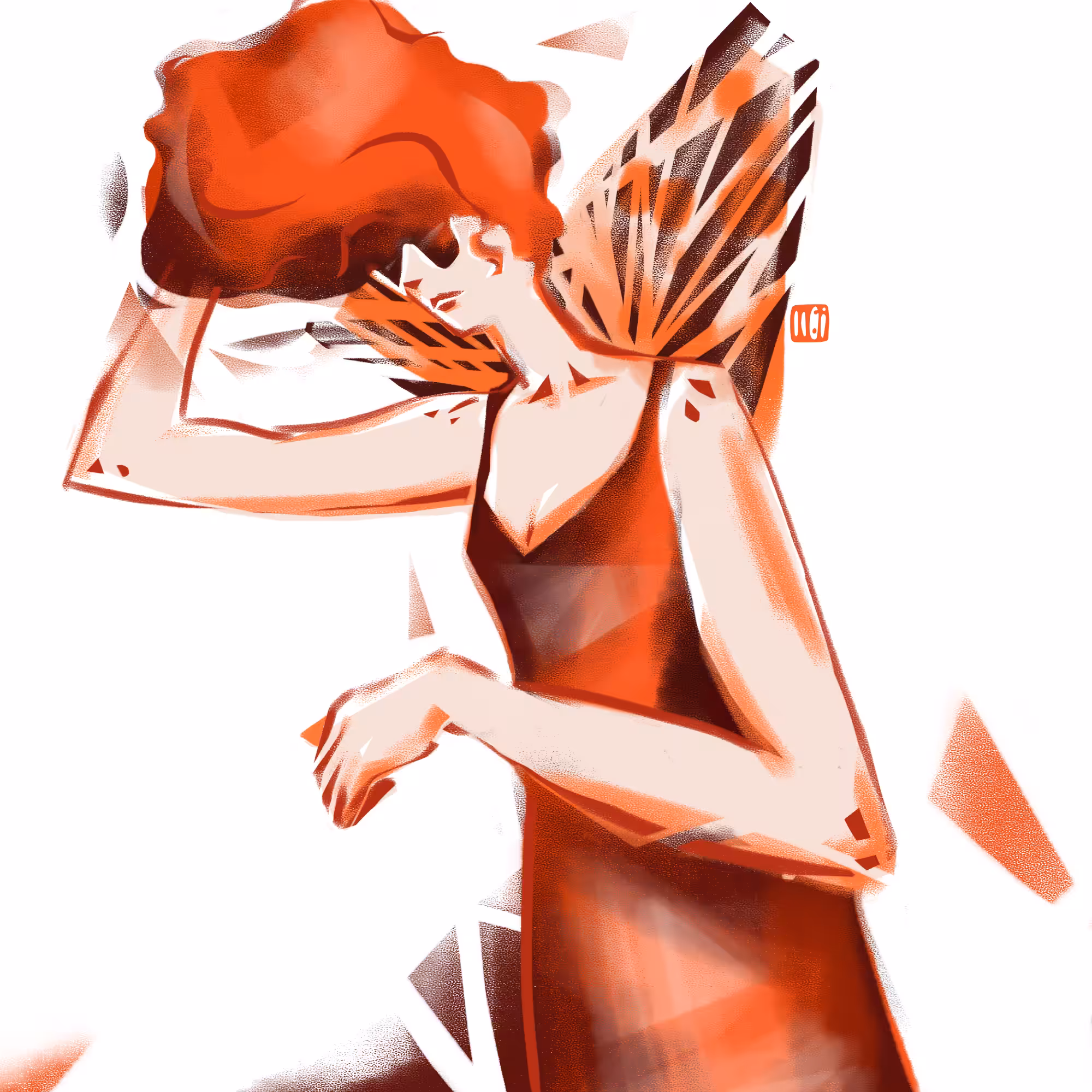 Guardian Angel of Fire Girl