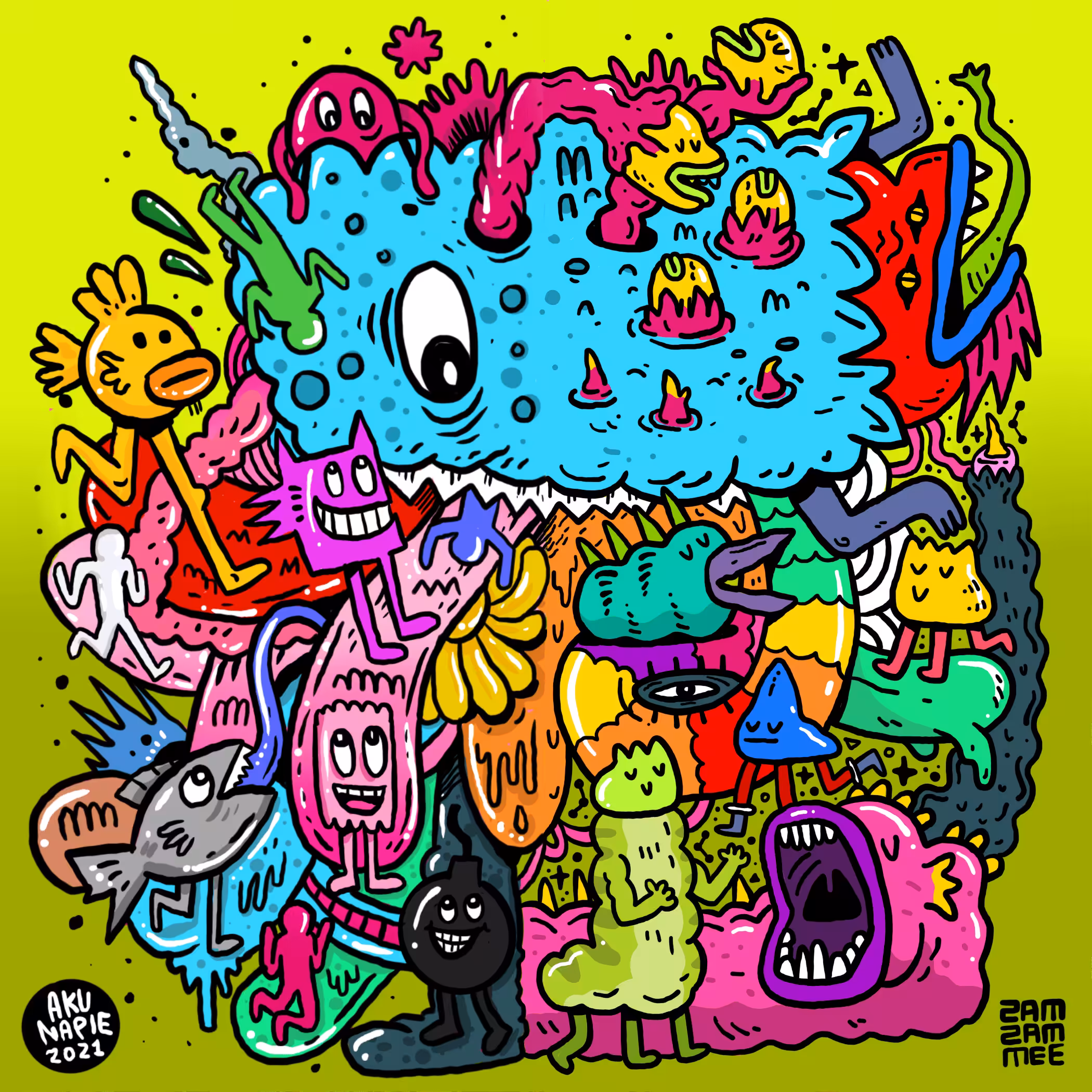 Doodle Monster x Zamzammee