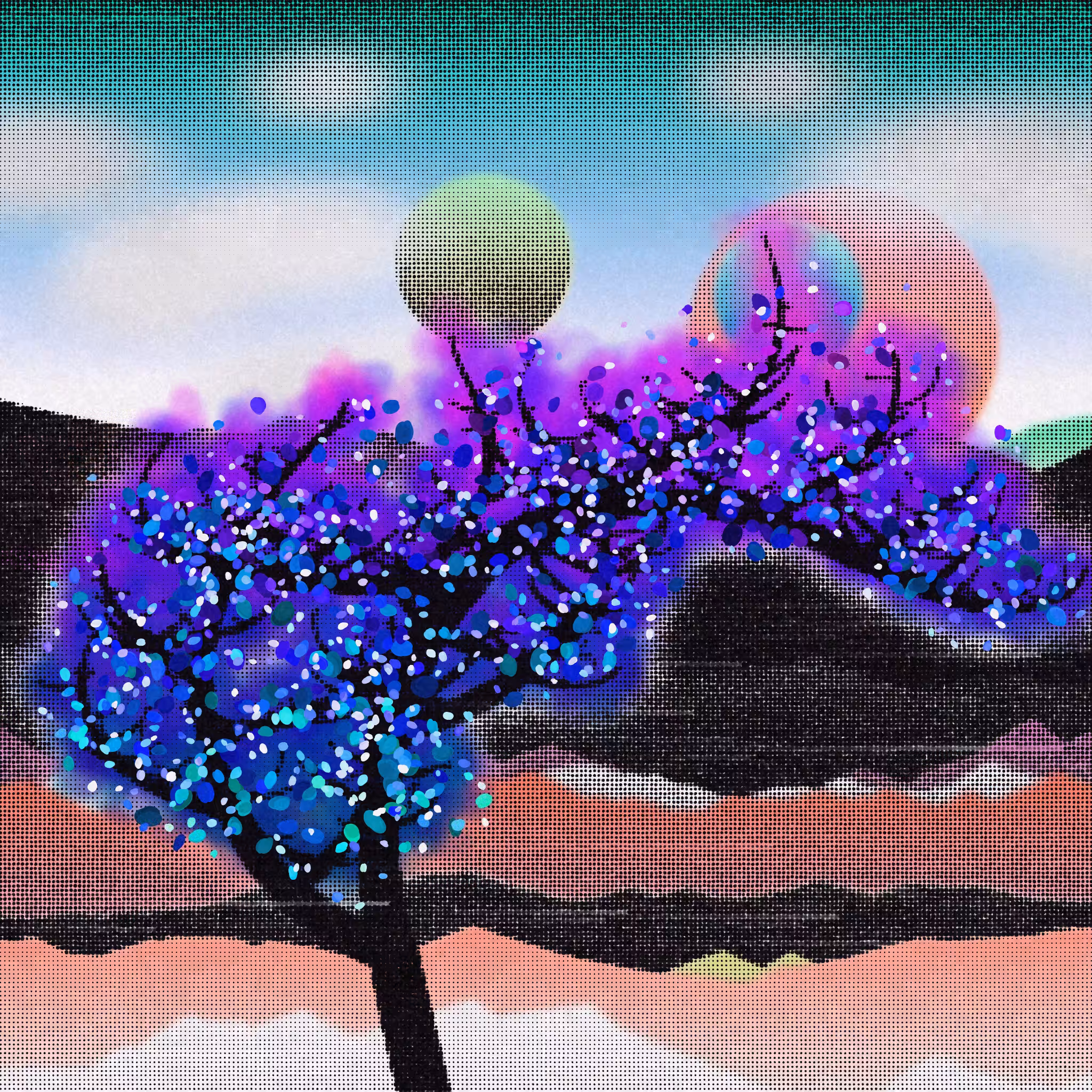 Dithered Branches #223