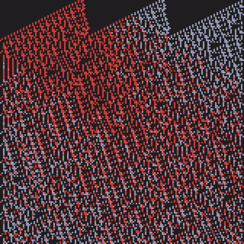 Colored Elementary Cellular Automaton #269