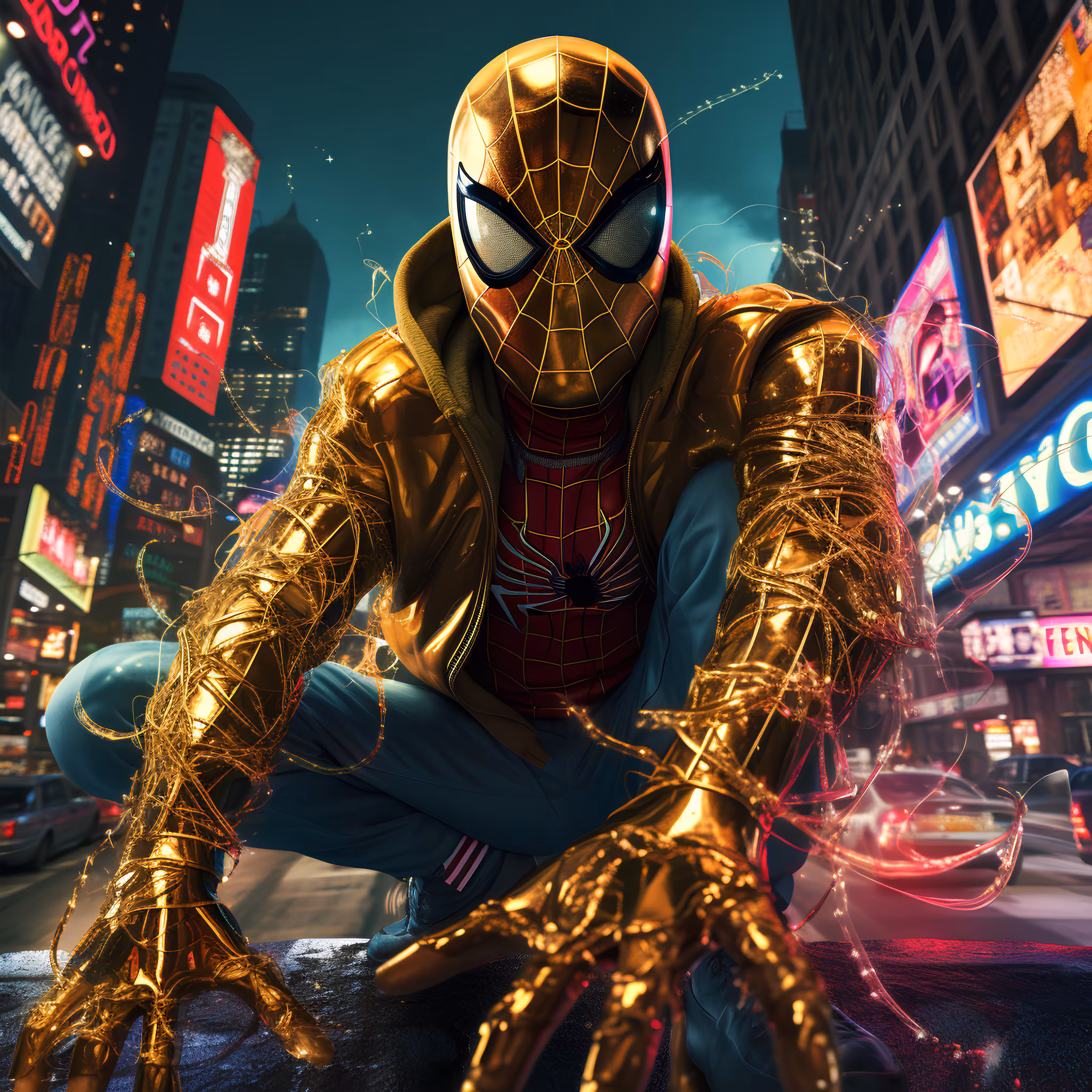 Gold Spiderman 