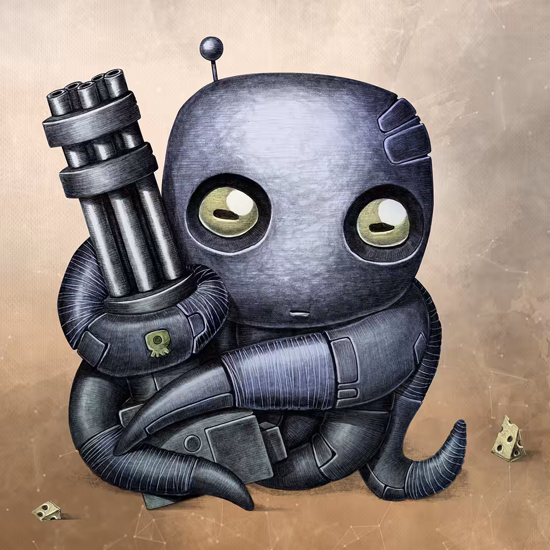 ARMED OCTOPUS blue