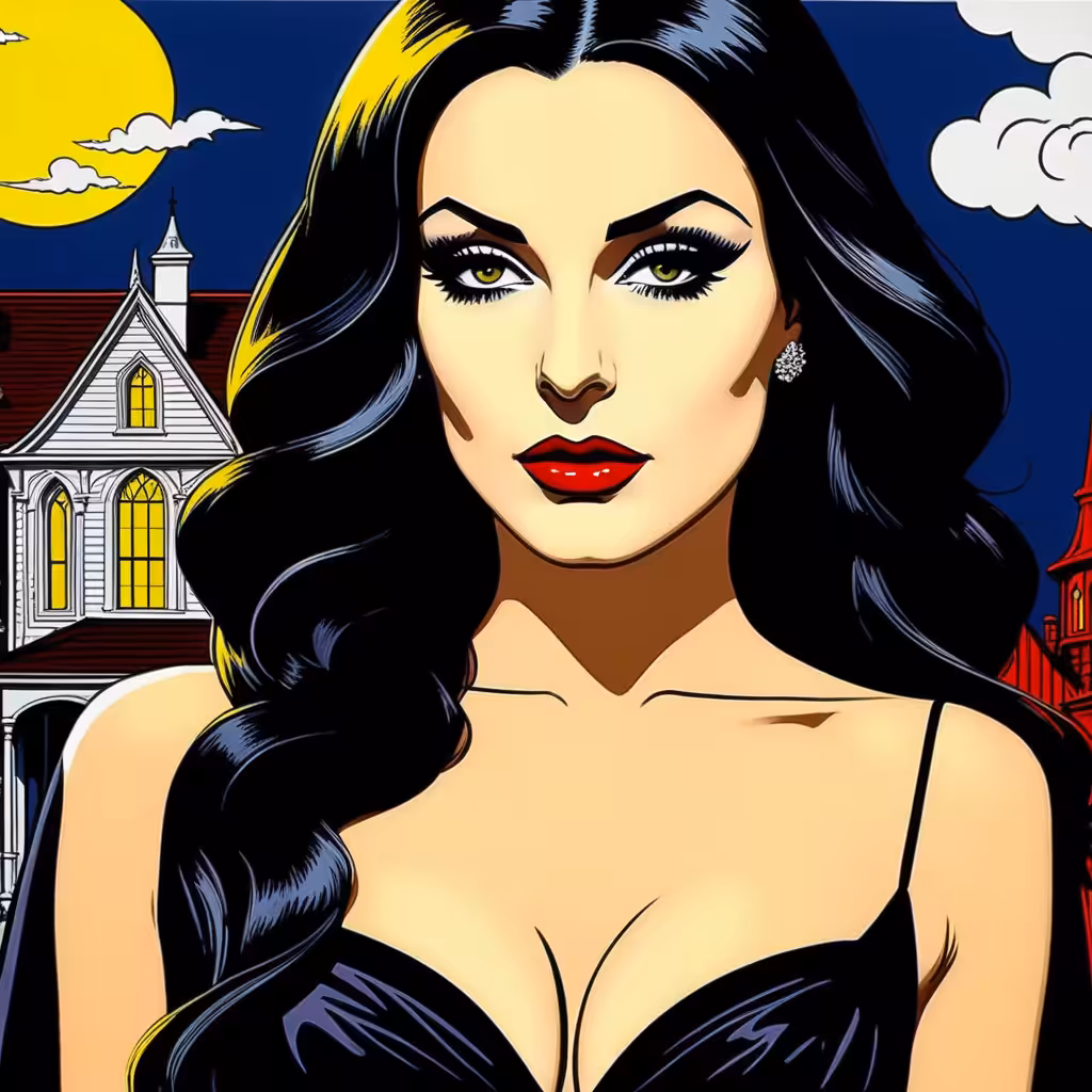 Addams go Pop Art: Morticia goes Pop #5