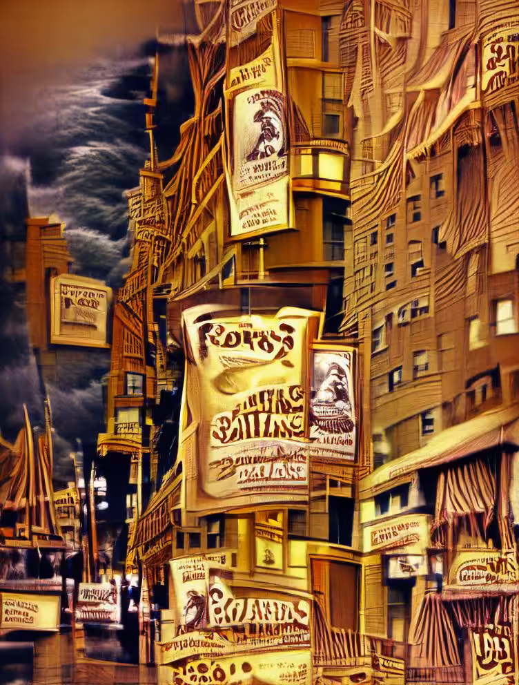 times square nyc ai roaring 40s sepia
