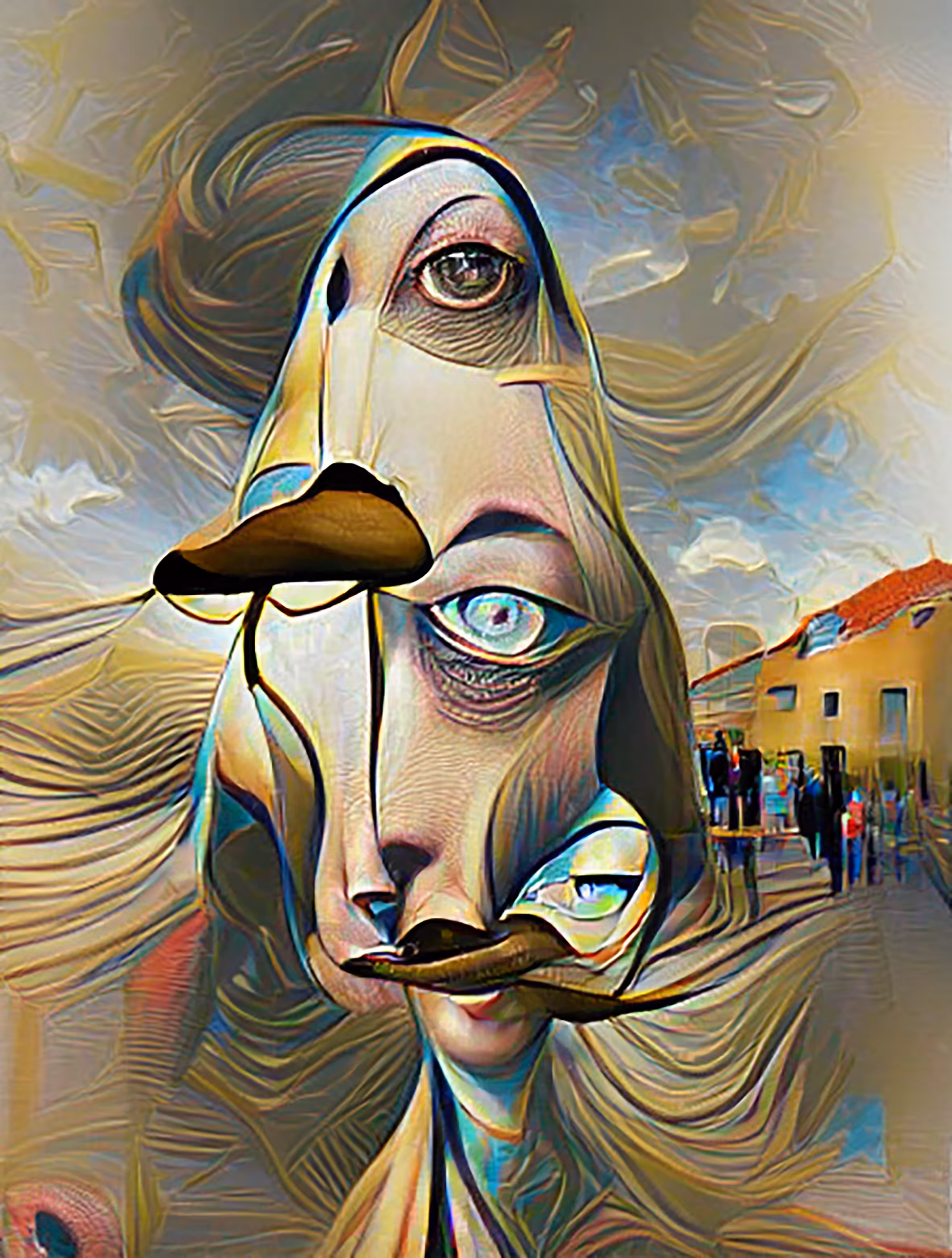Dalí style: The enigmatic lady