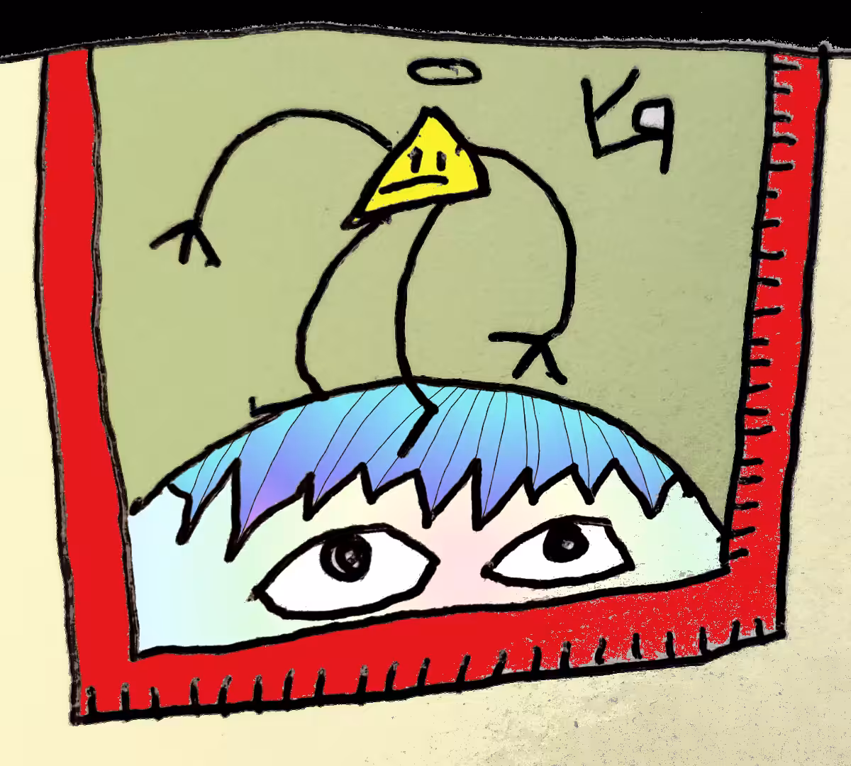 Saintly Triangle on the Head