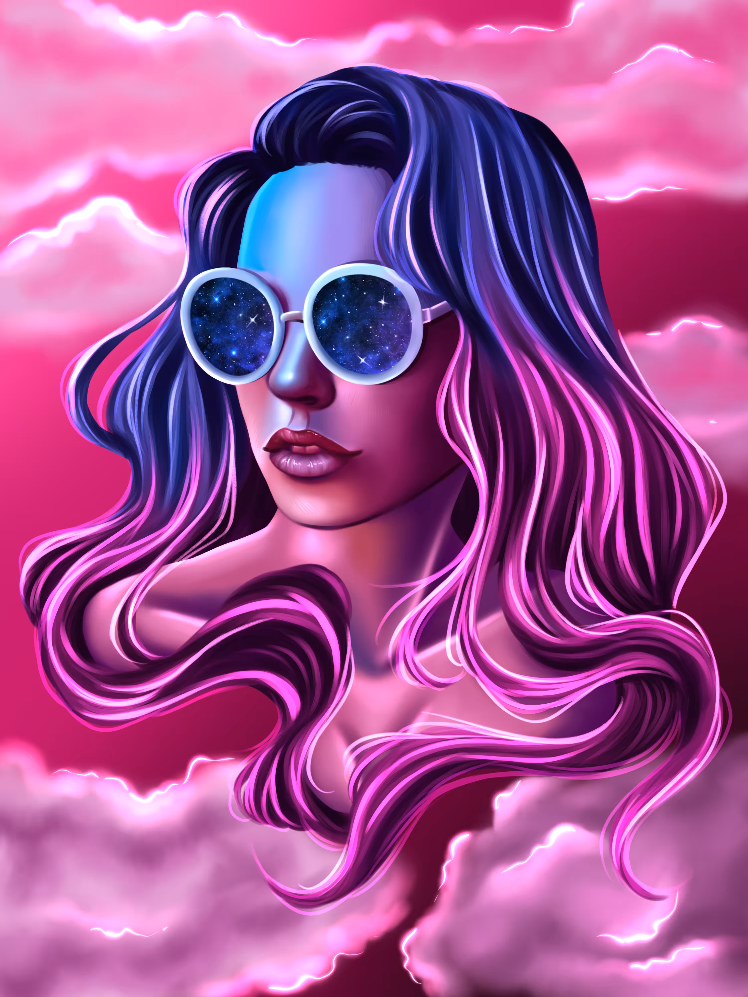 Neon clouds