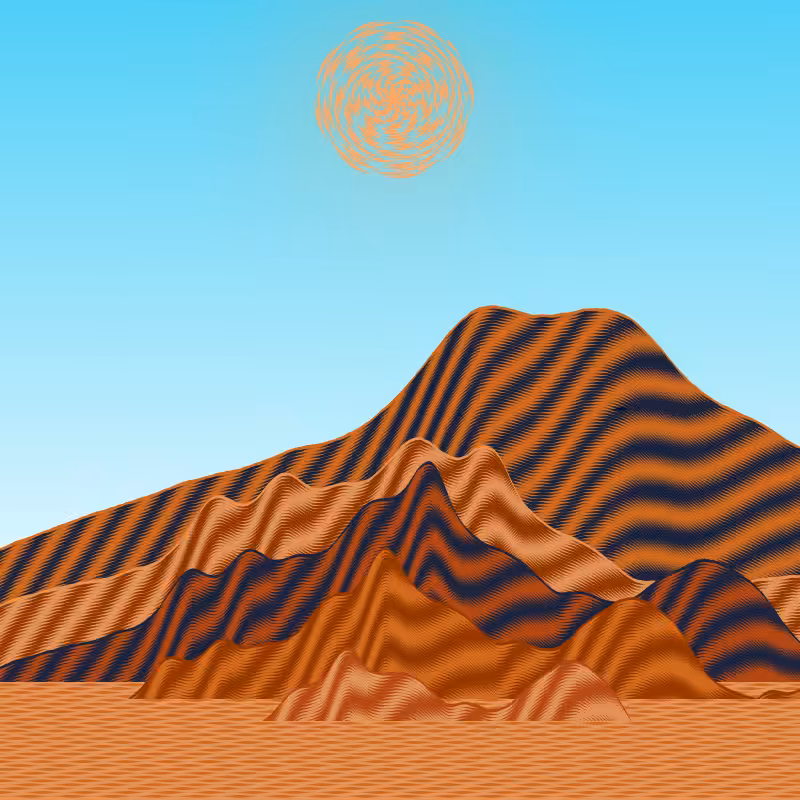 Painted Mountain Sunset #180