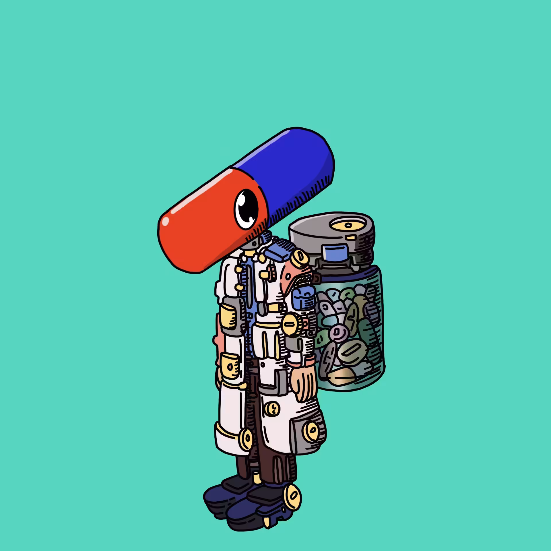 Pharmacist one eyed guy #00235
