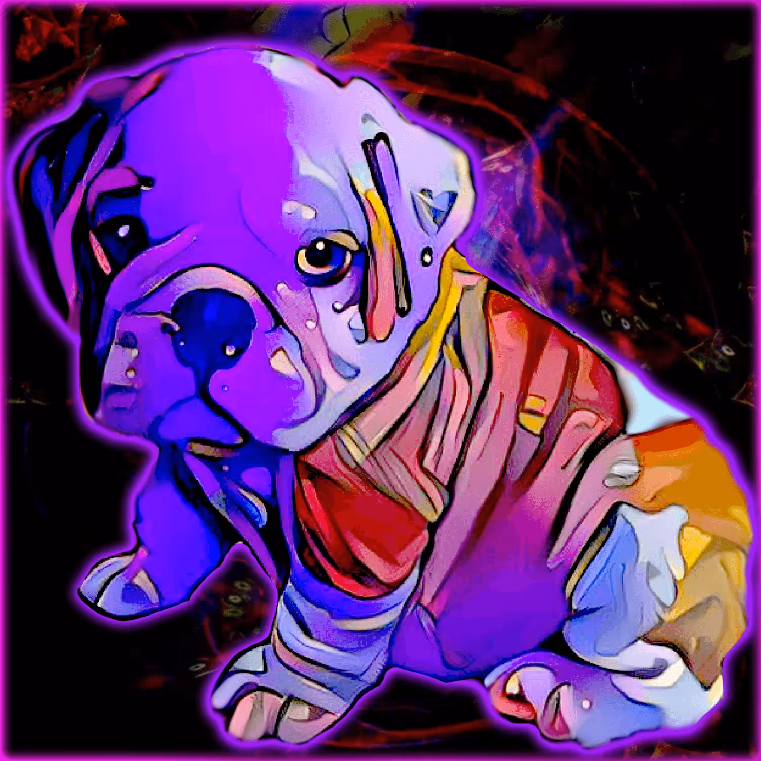 Neo CryptoFluffs #001 - Bulldog Pup (NeoFirst Edition)