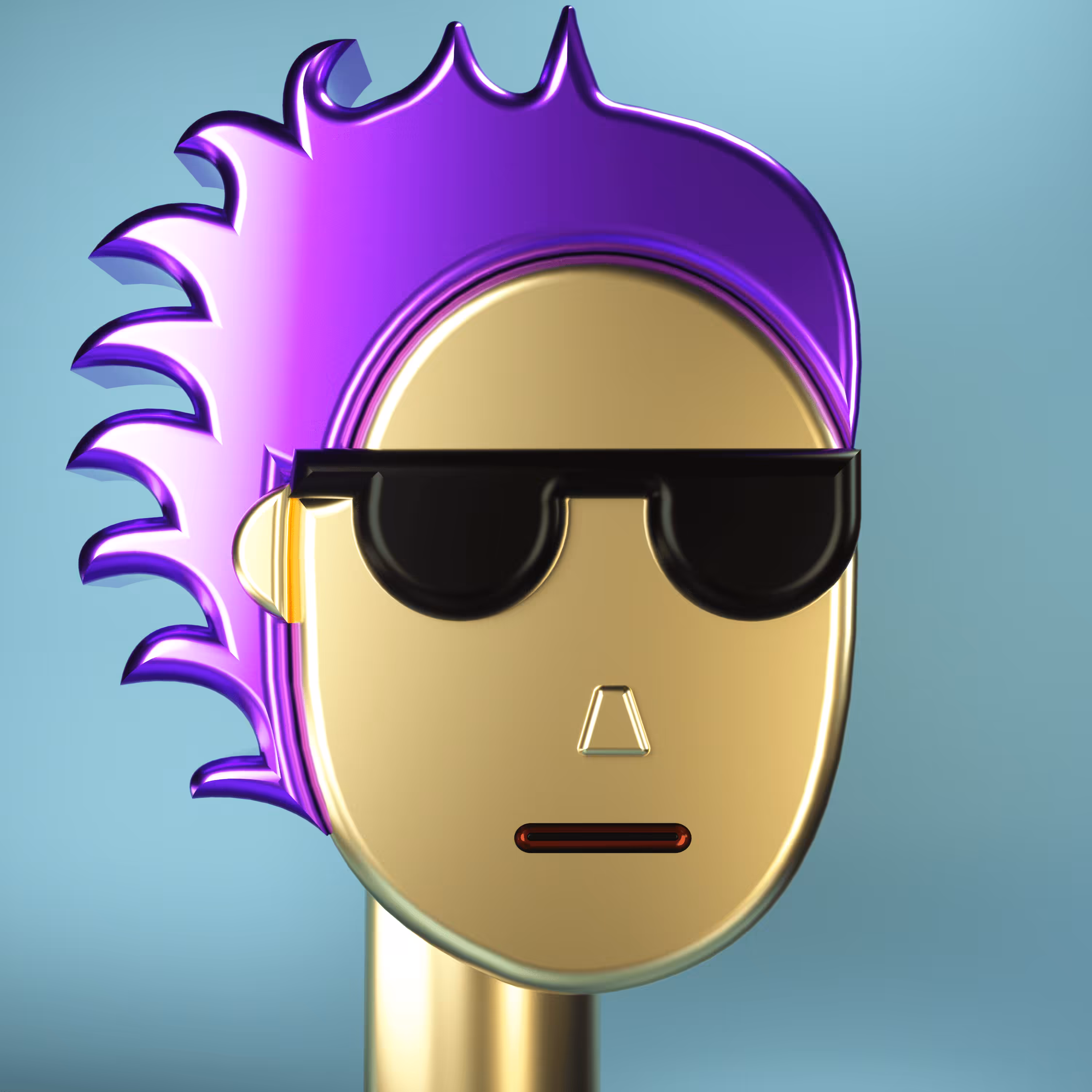 3D Chrome Punk #0399