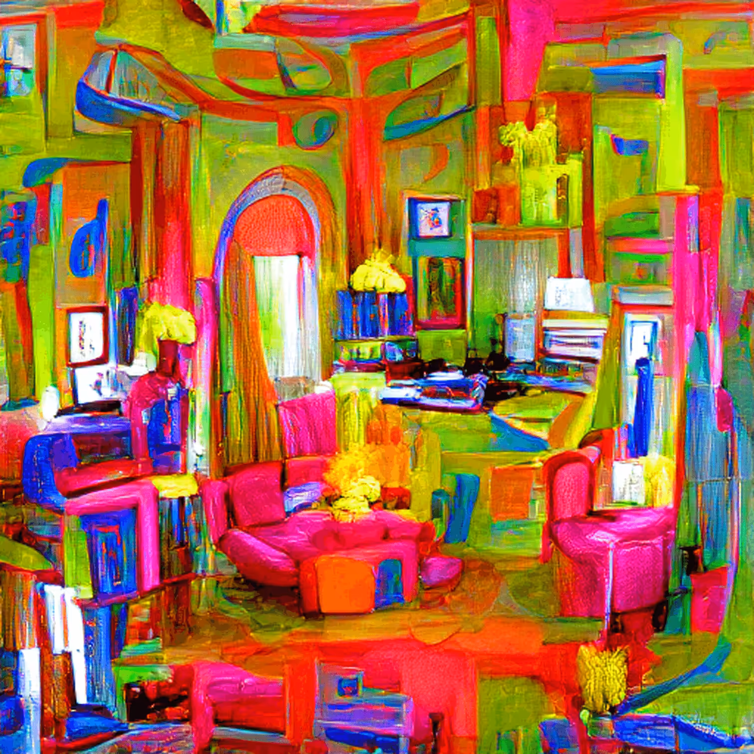 AI drawing room