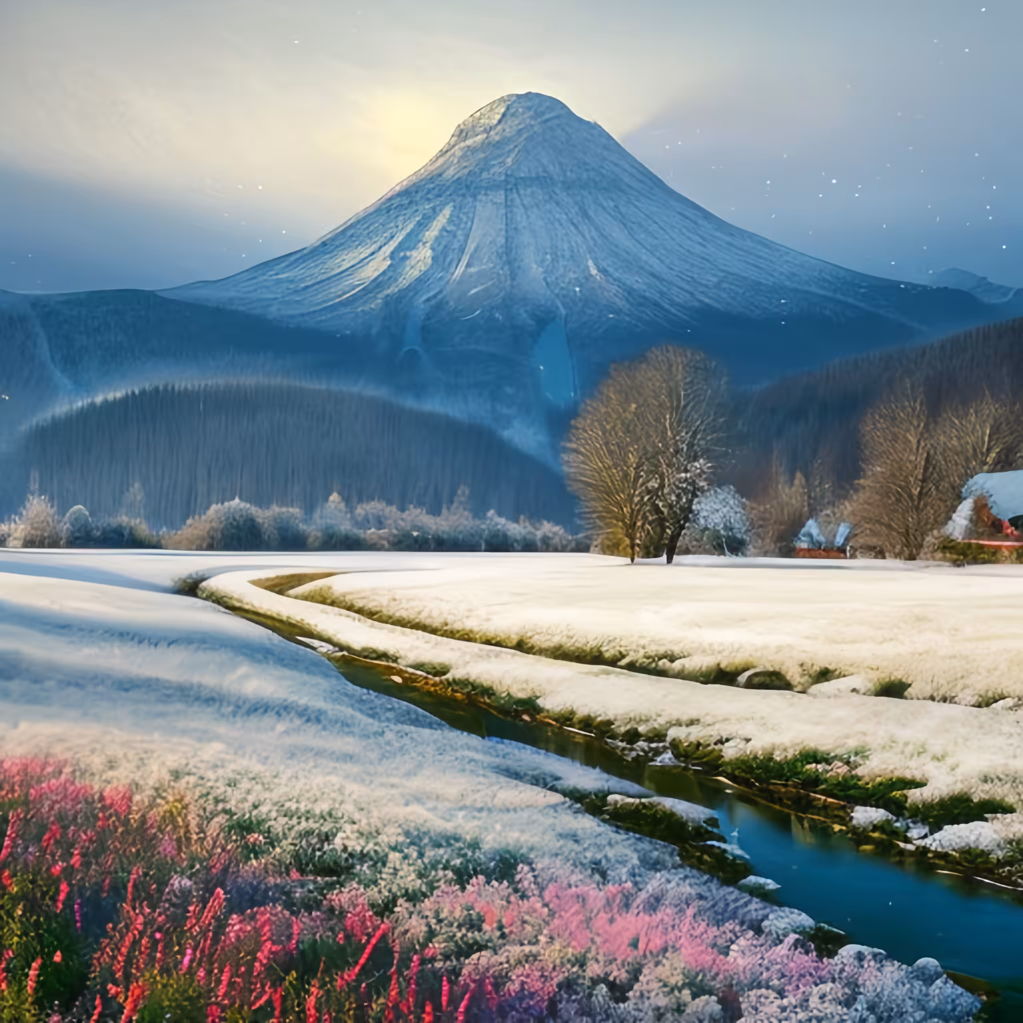 Snow flowers 