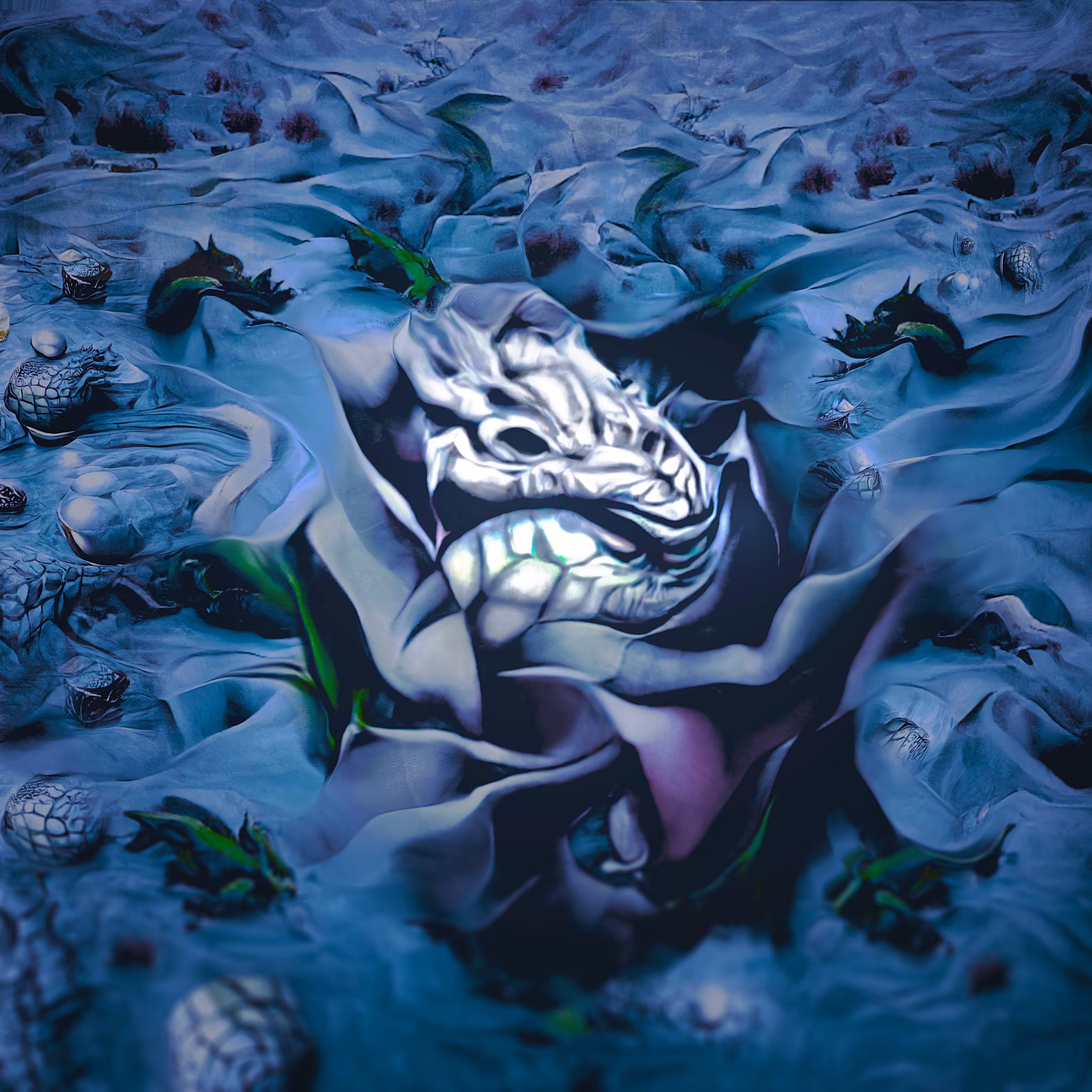 dragon mother sleeping in a desert rose