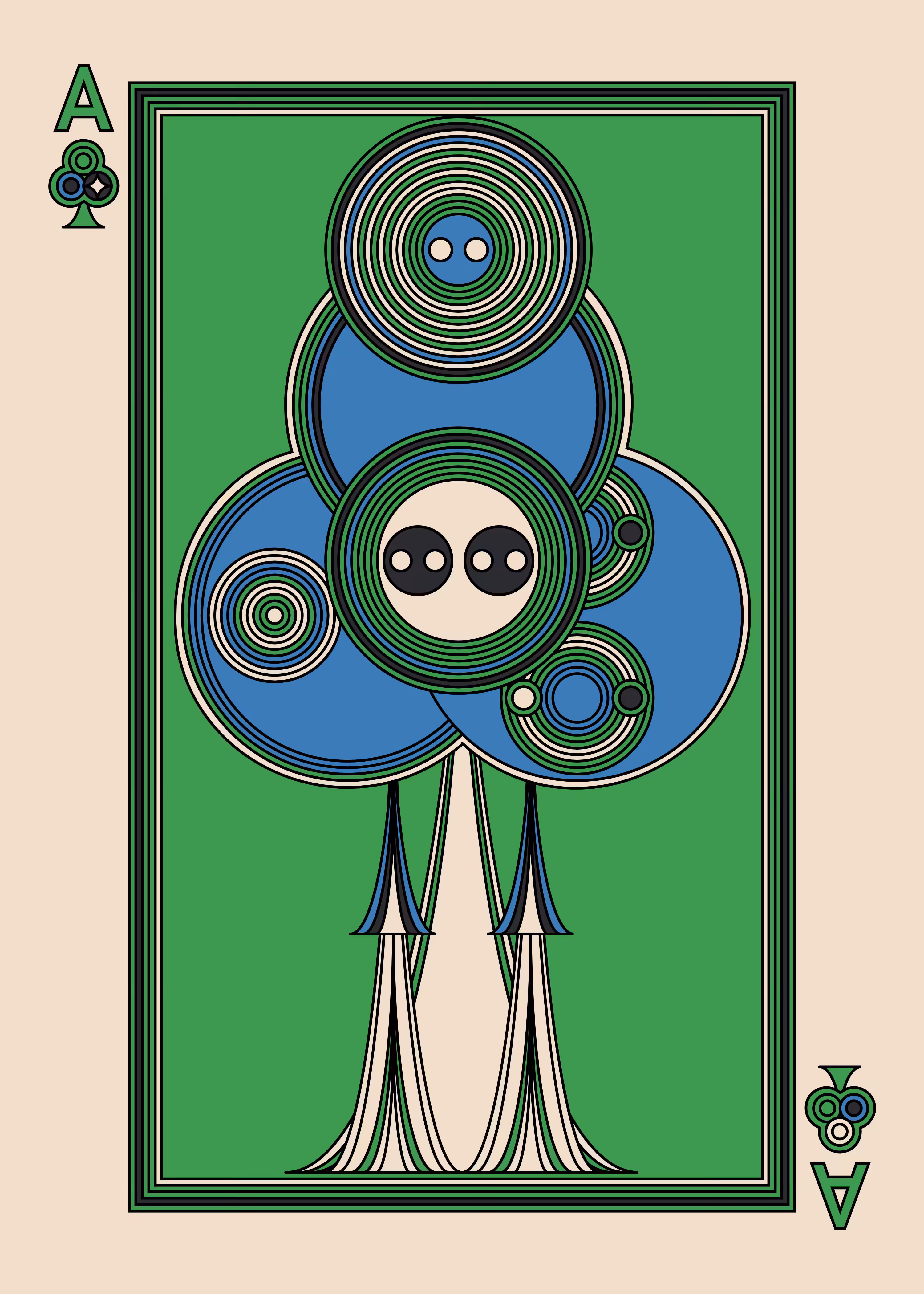 Ace of Clubs Dark