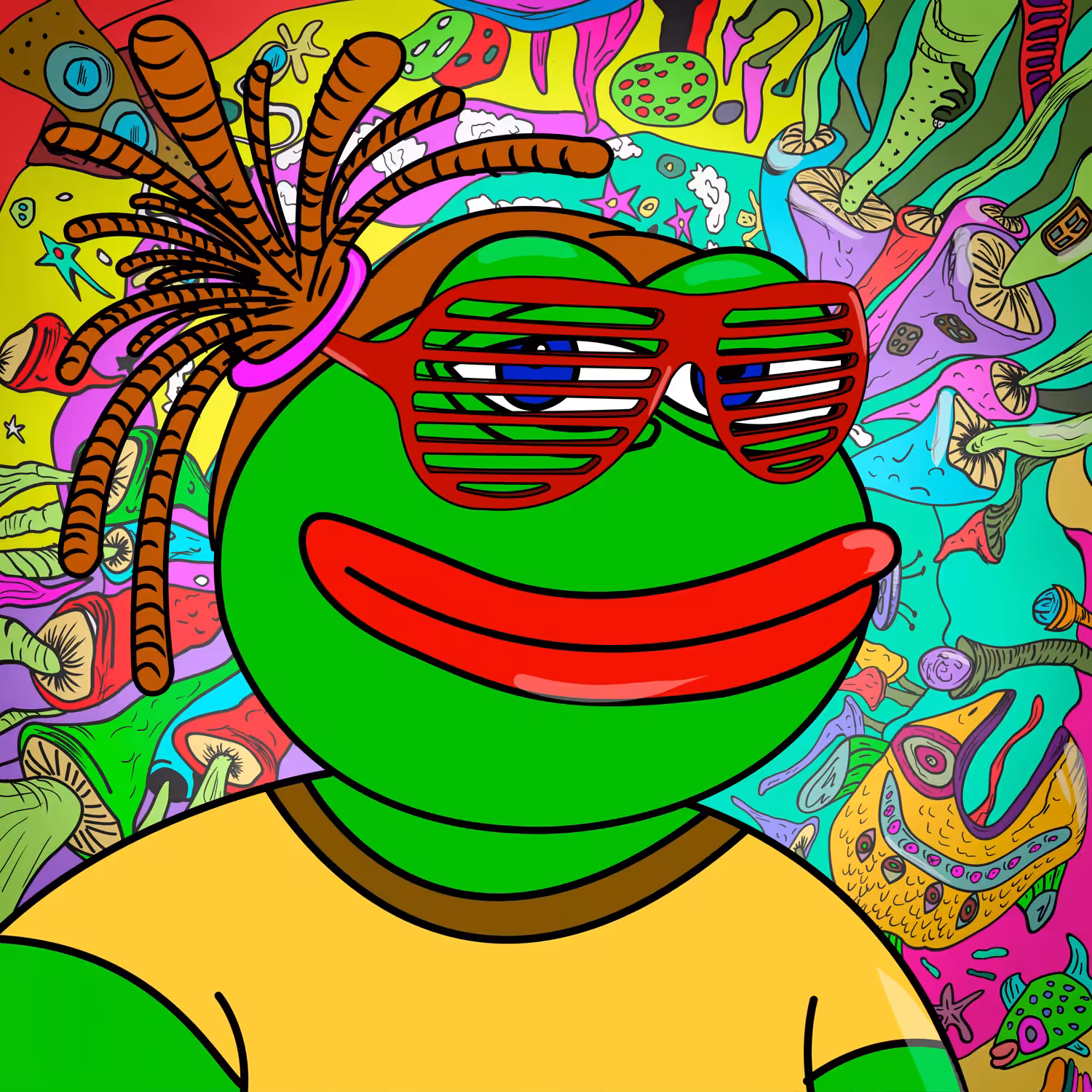 Pepe mushroom trip