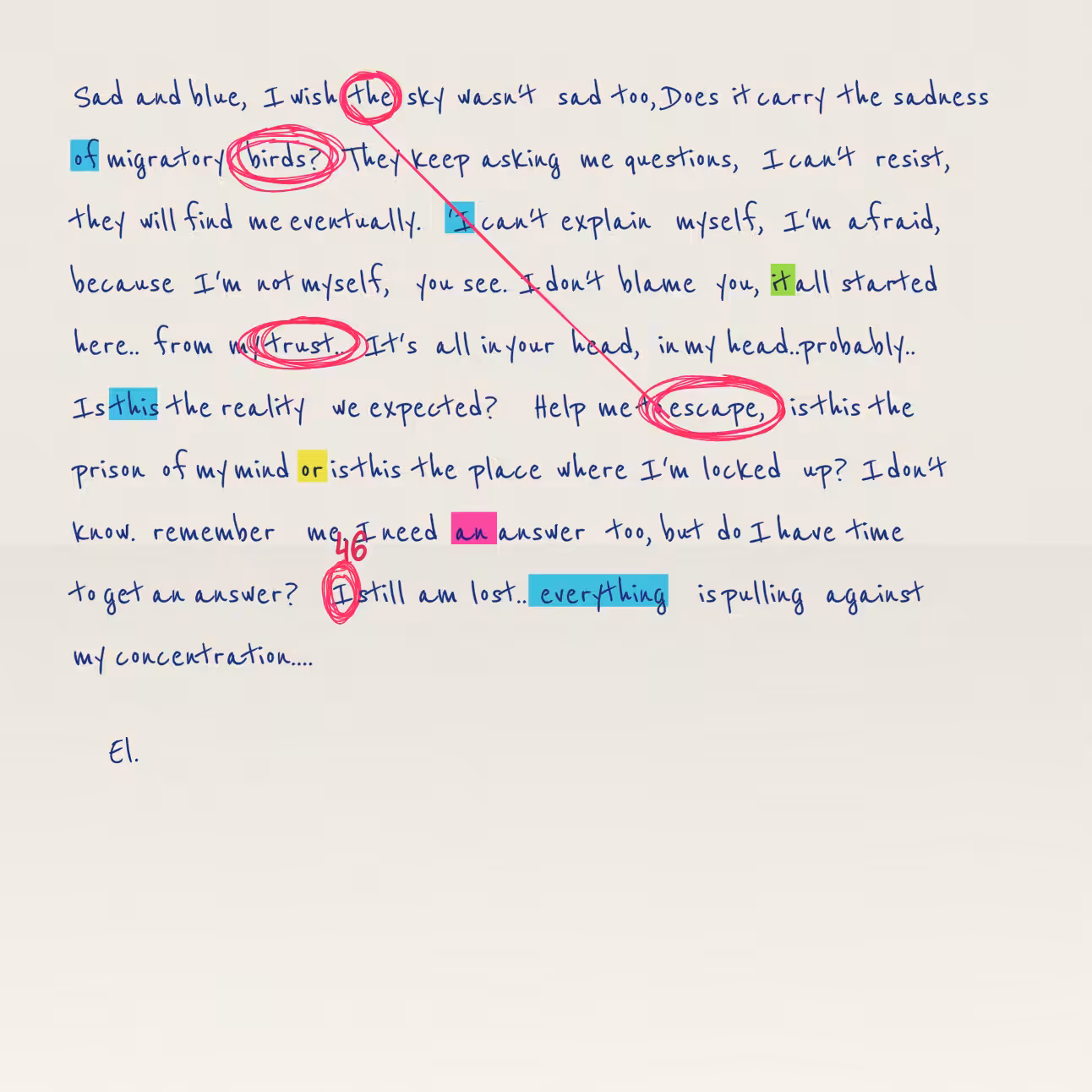 Conspiracy Theory Vol.2: a letter #7