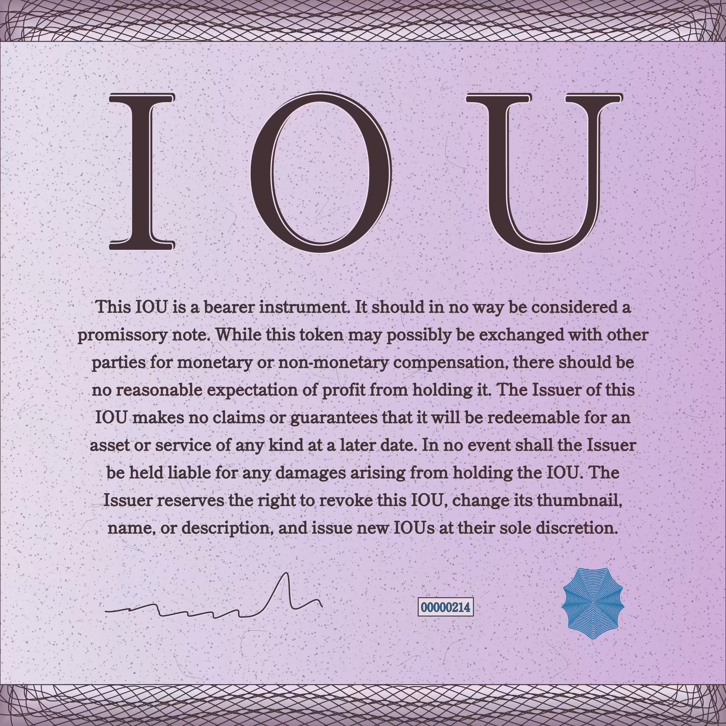 IOU #214