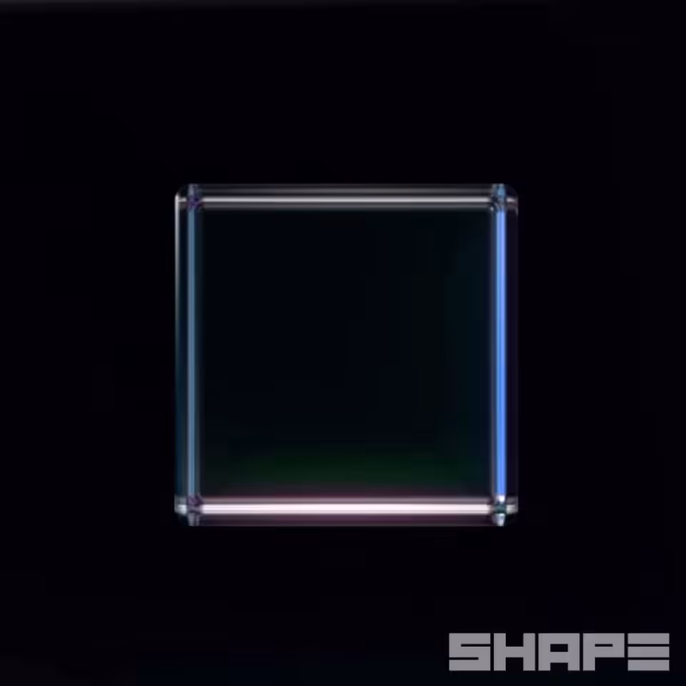 #100 different shapes: #035 - Holo Cube