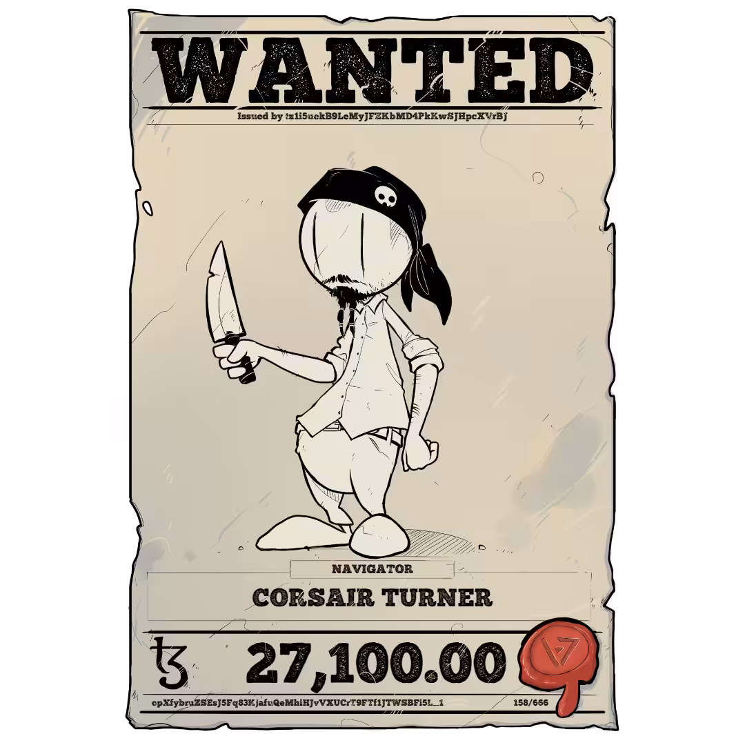 CORSAIR TURNER | TEZOS PIRATE 158/666