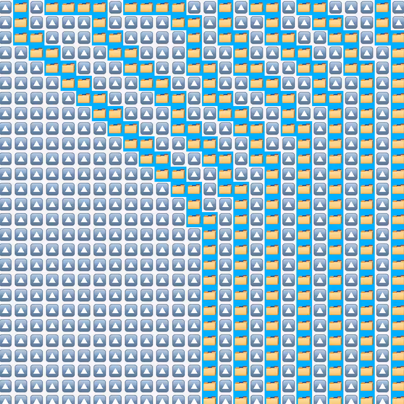 Elementary Cellular Emoji Automata #370