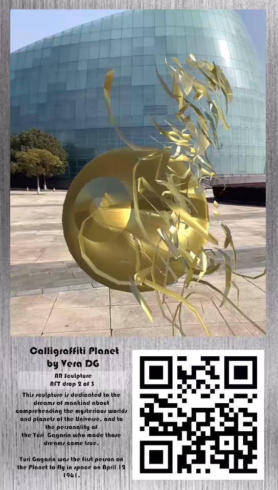 Drop 2/3 - Calligraffiti Planet - AR Sculpture