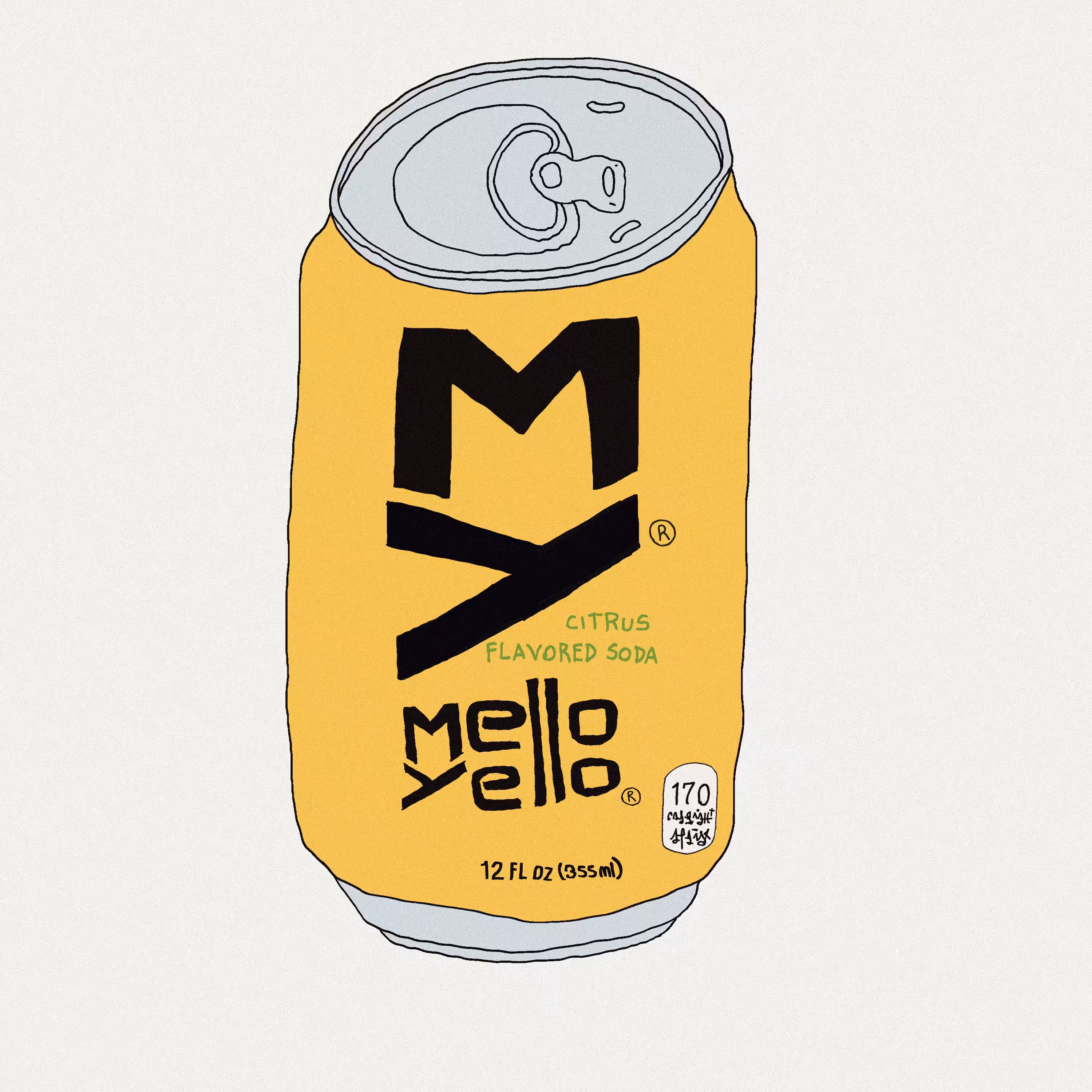 mello yello lata