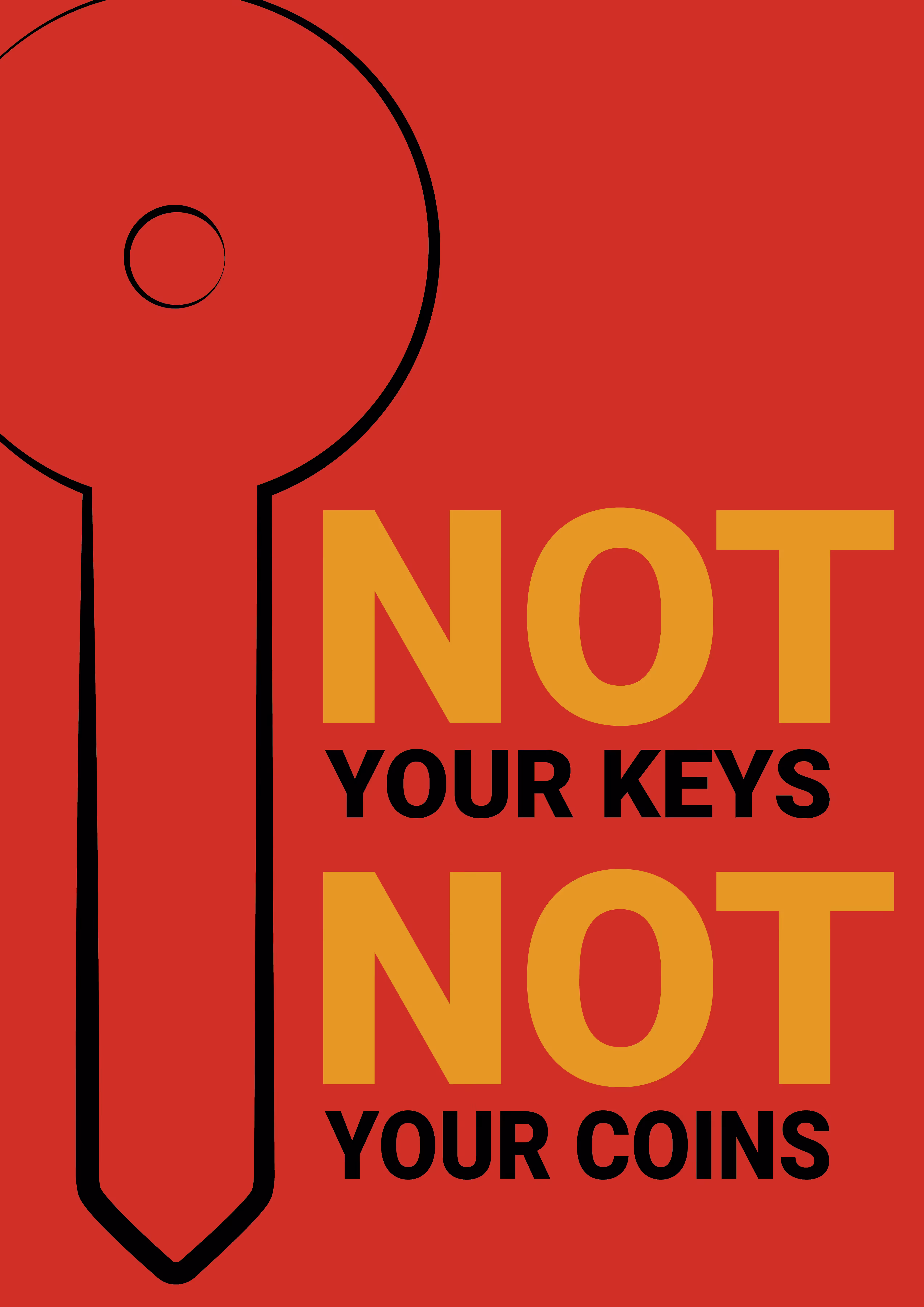 NOT YOUR KEYS NOT YOUR COINS