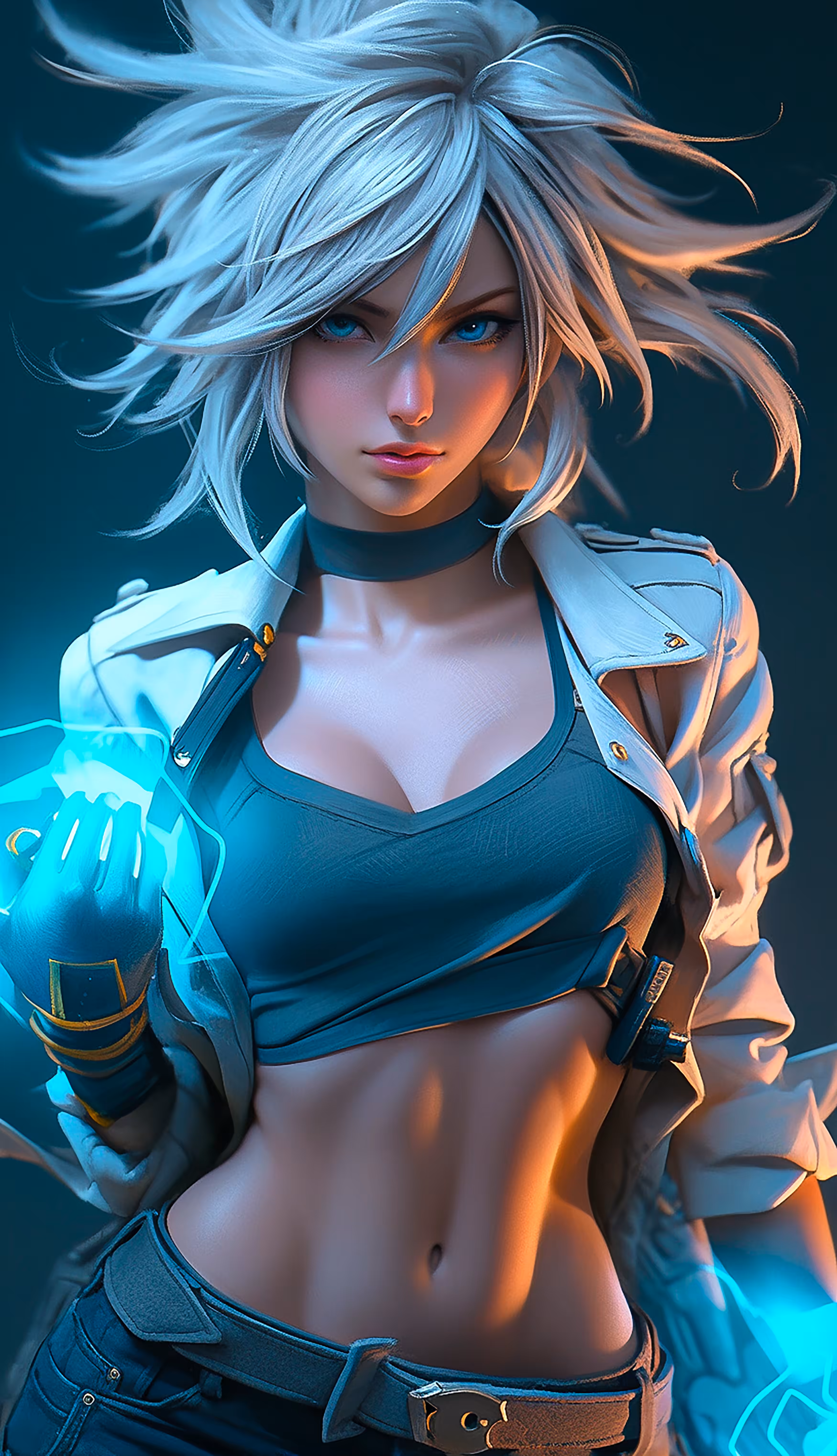 Reina: Electric Blue Enigma of the Cyber City