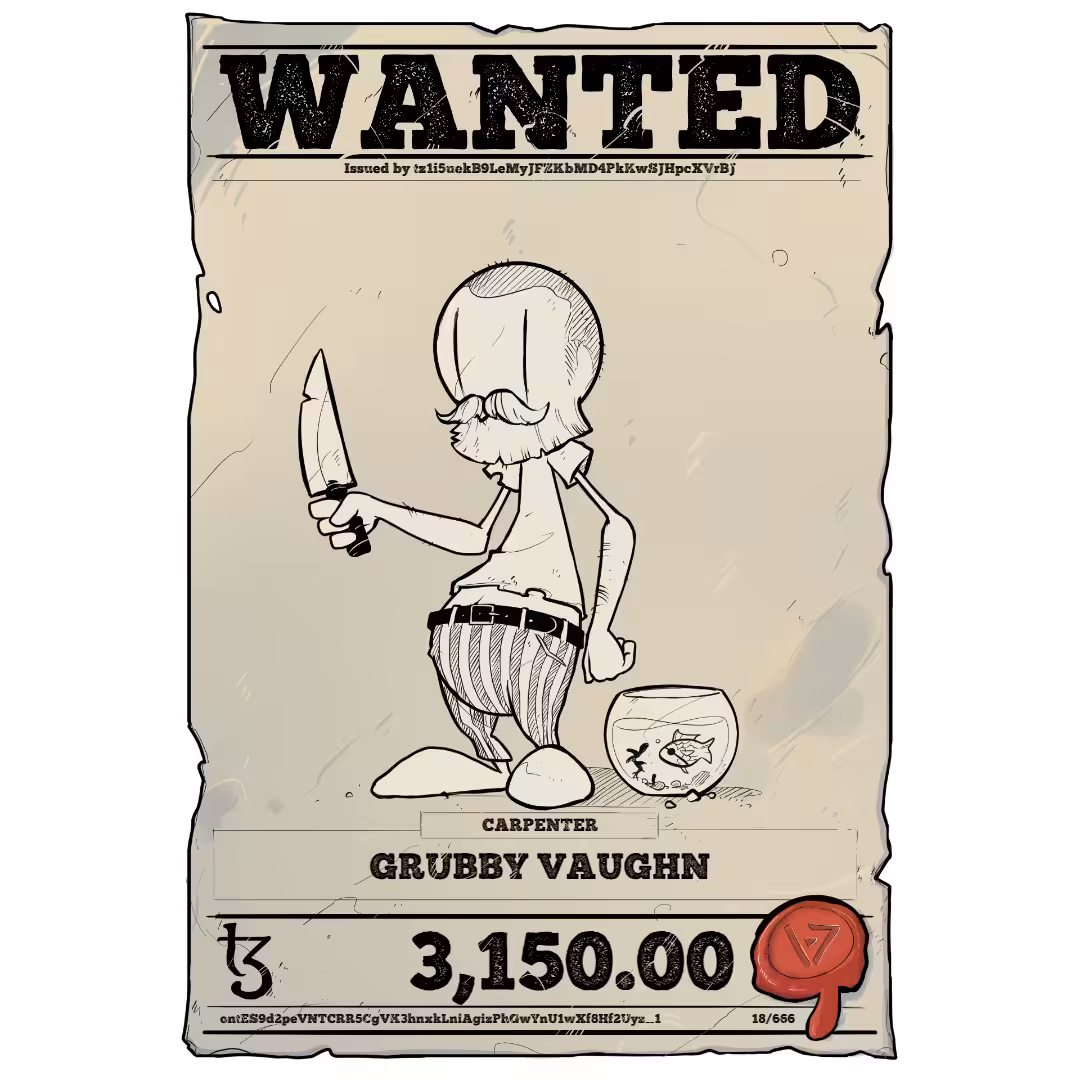 GRUBBY VAUGHN | TEZOS PIRATE 18/666