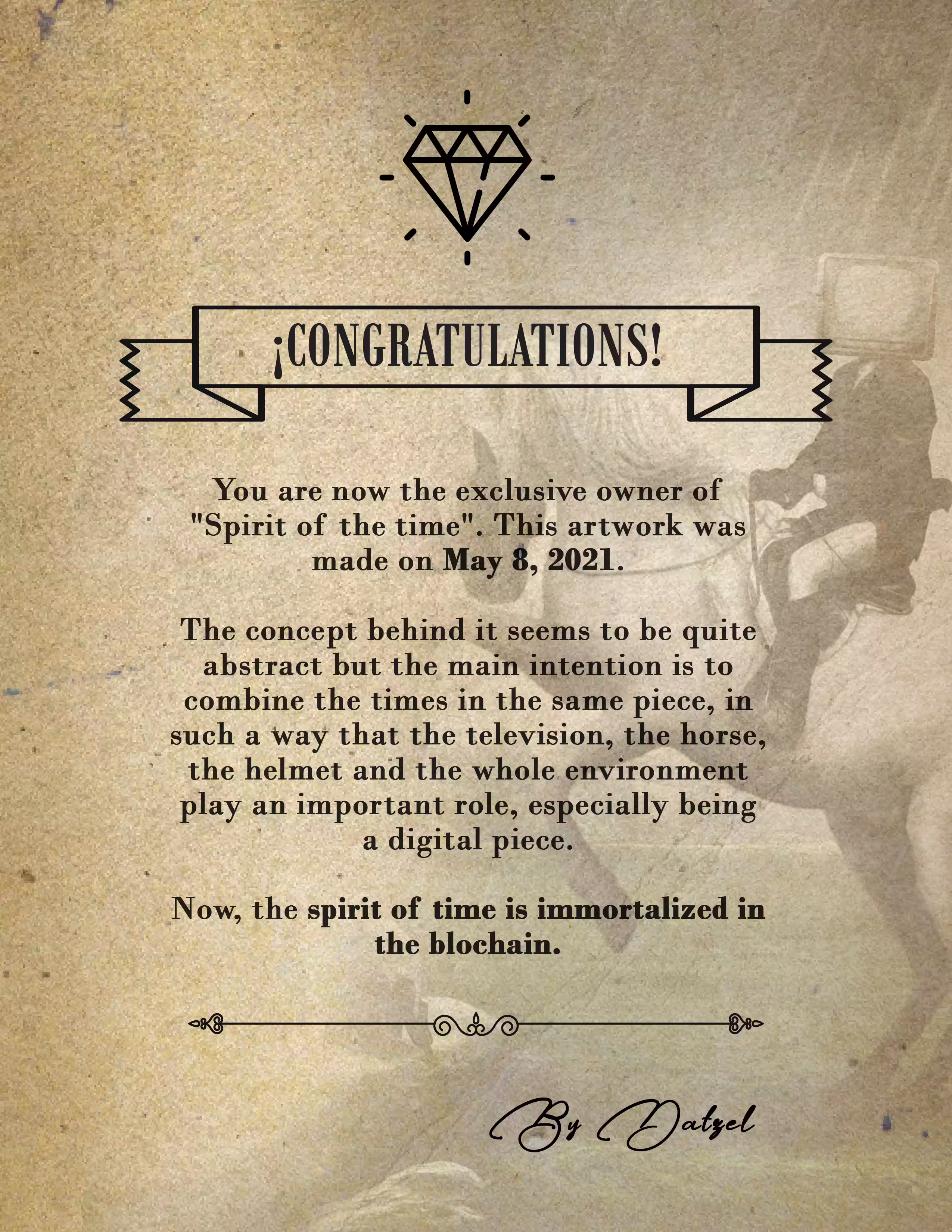 Tangible contract: The spirit of time
