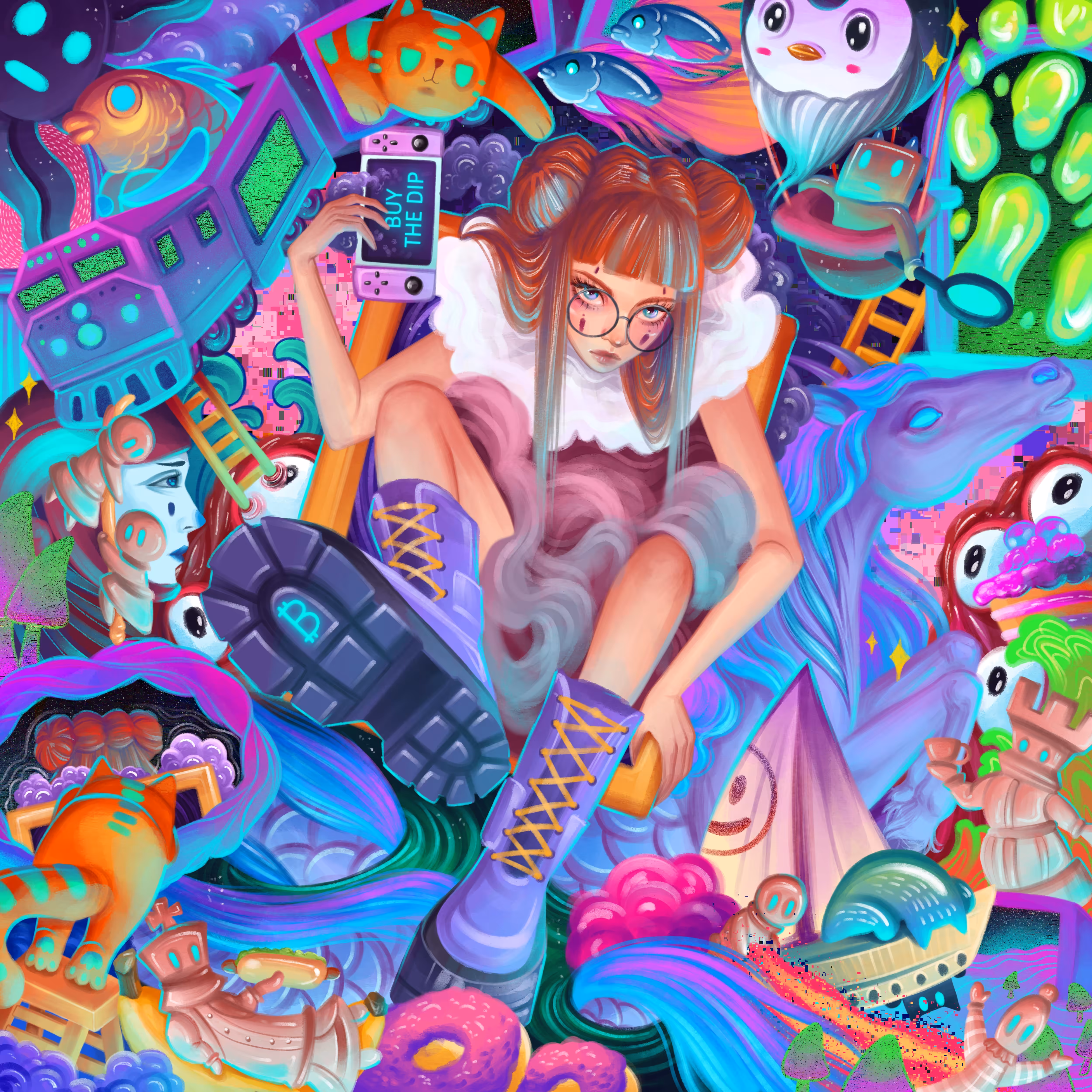 In the painting