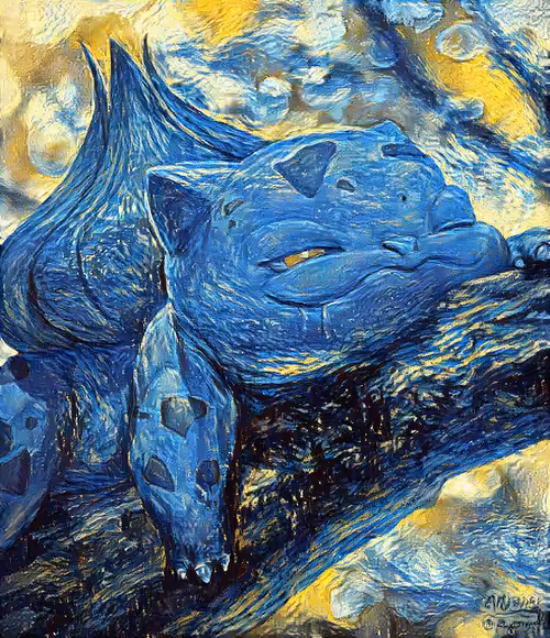 Bored Starry Night Pokemon Club: Sleepy Bulba