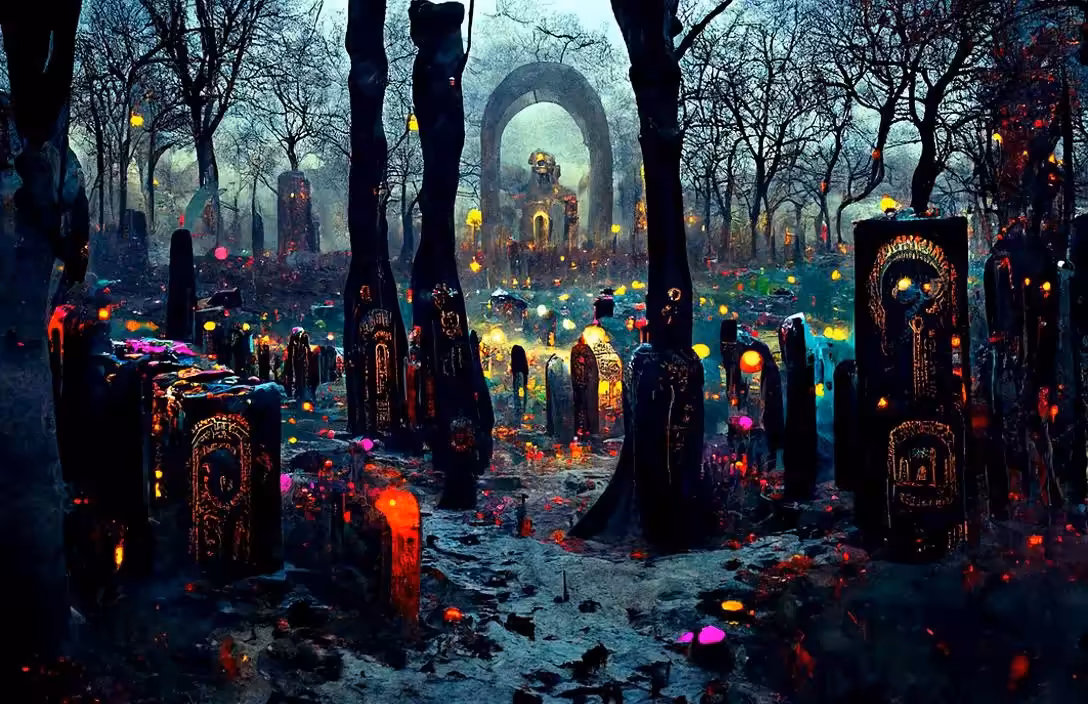 Colorful Graveyard